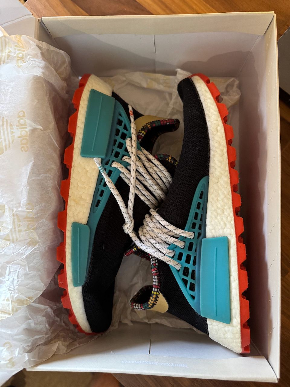 Adidas × Pharrell adidas Originals x Pharrell Williams Solar Hu NMD Black Size US 6.5 / EU 39-40 - 1 Thumbnail