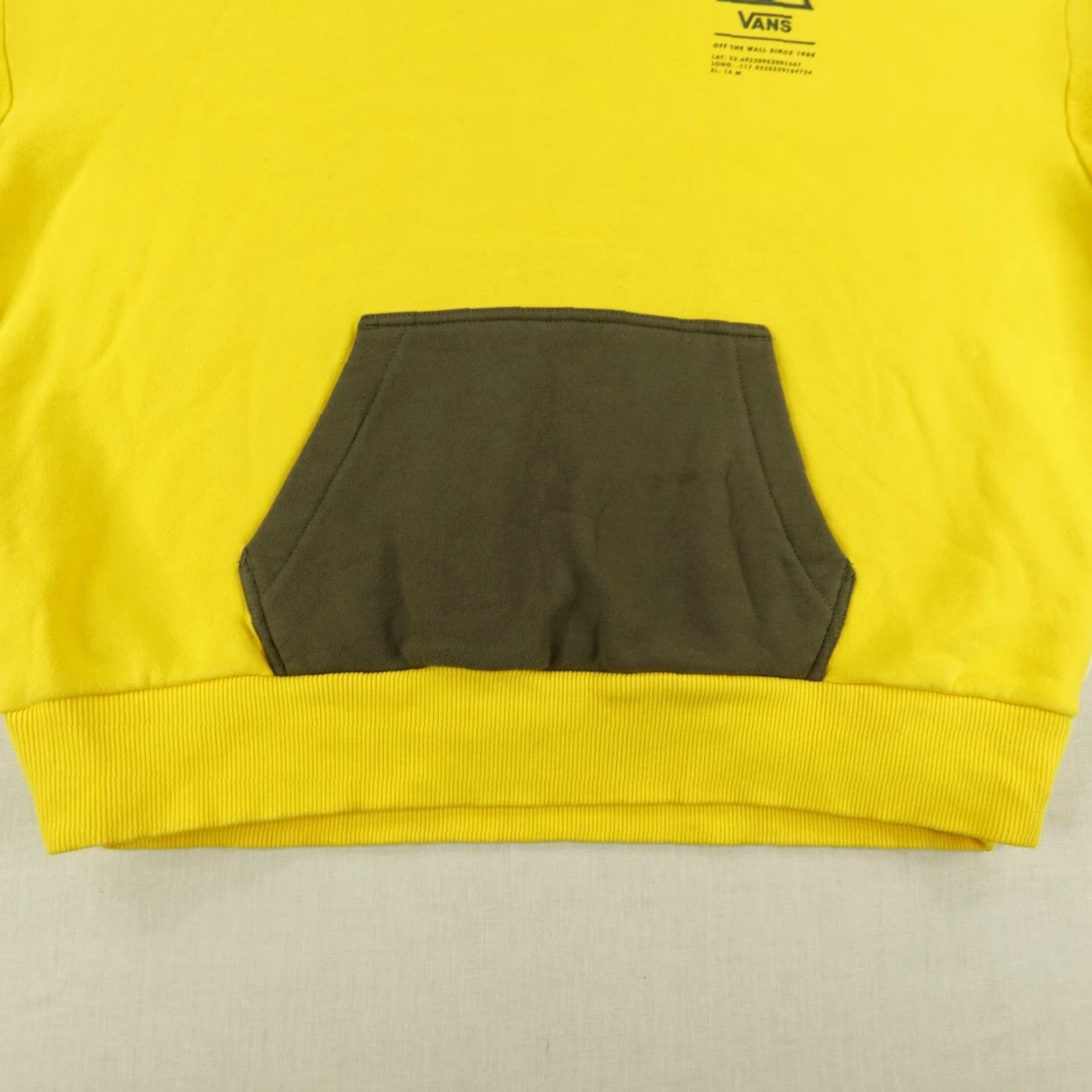 Vans Vans Hoodie Womens Small Yellow Skateboarding Pullover Sweatshirt Logo Knit Sweatshirt Size S / US 4 / IT 40 - 4 Thumbnail