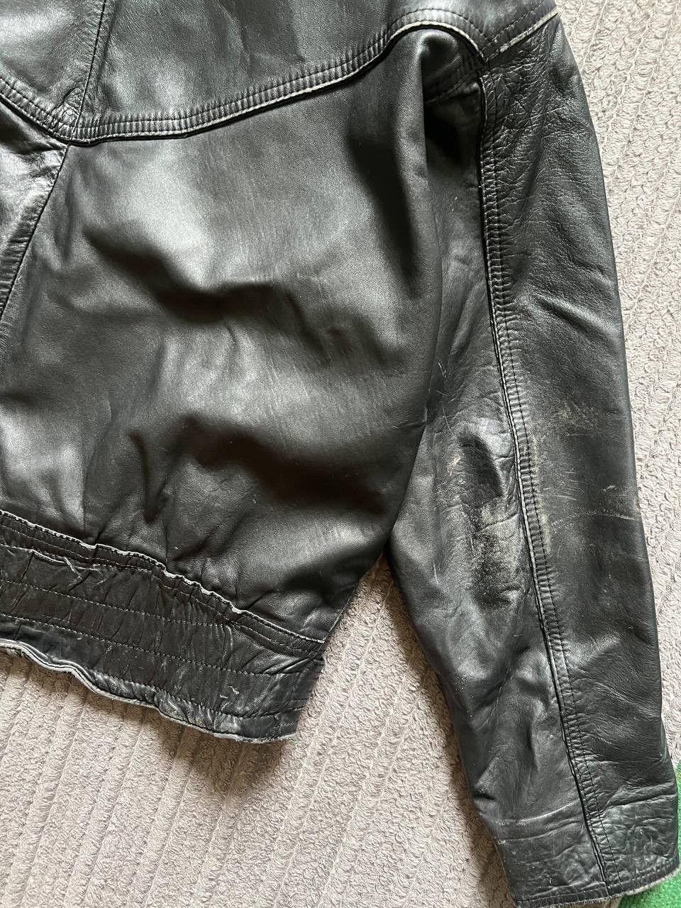 Vintage Vintage Y2K Real Leather Owens Style Opium Cropped Bomber Size US M / EU 48-50 / 2 - 10 Thumbnail