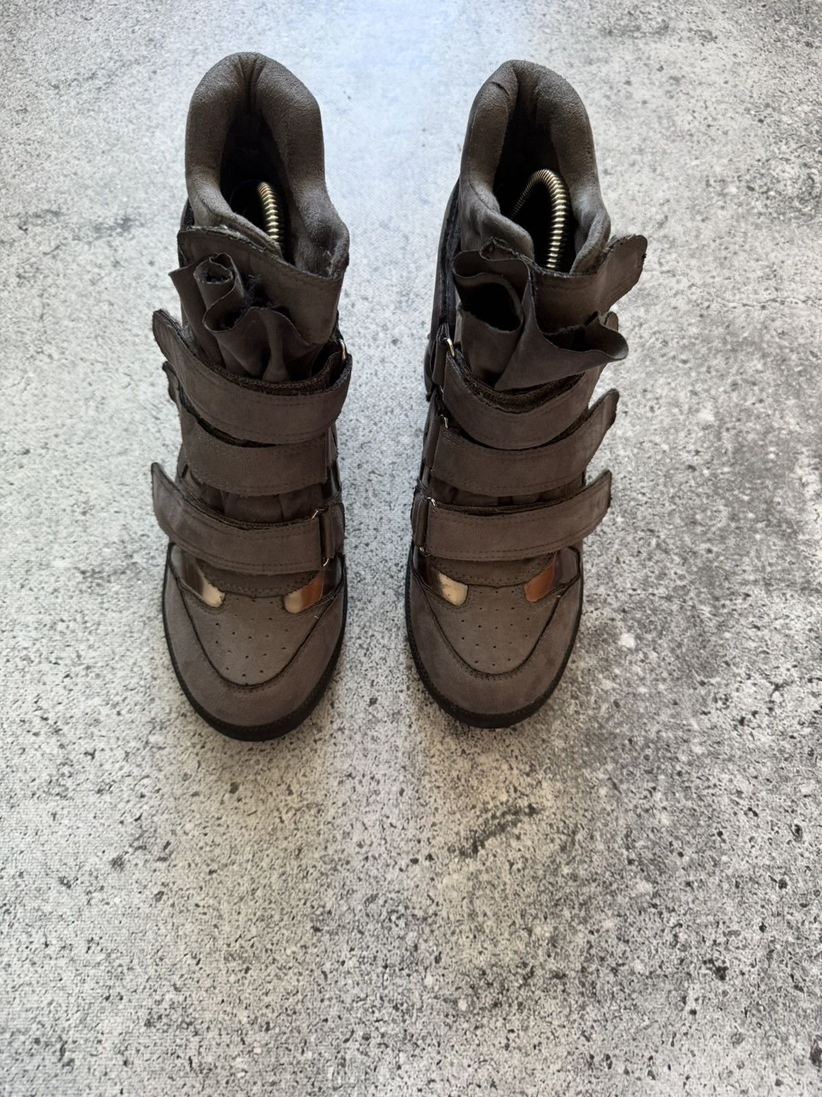 Hysteric Glamour Unbranded Isabel Marant Style Bekett Wedge Hi-Top Sneakers Size US 10 / IT 40 - 4 Thumbnail
