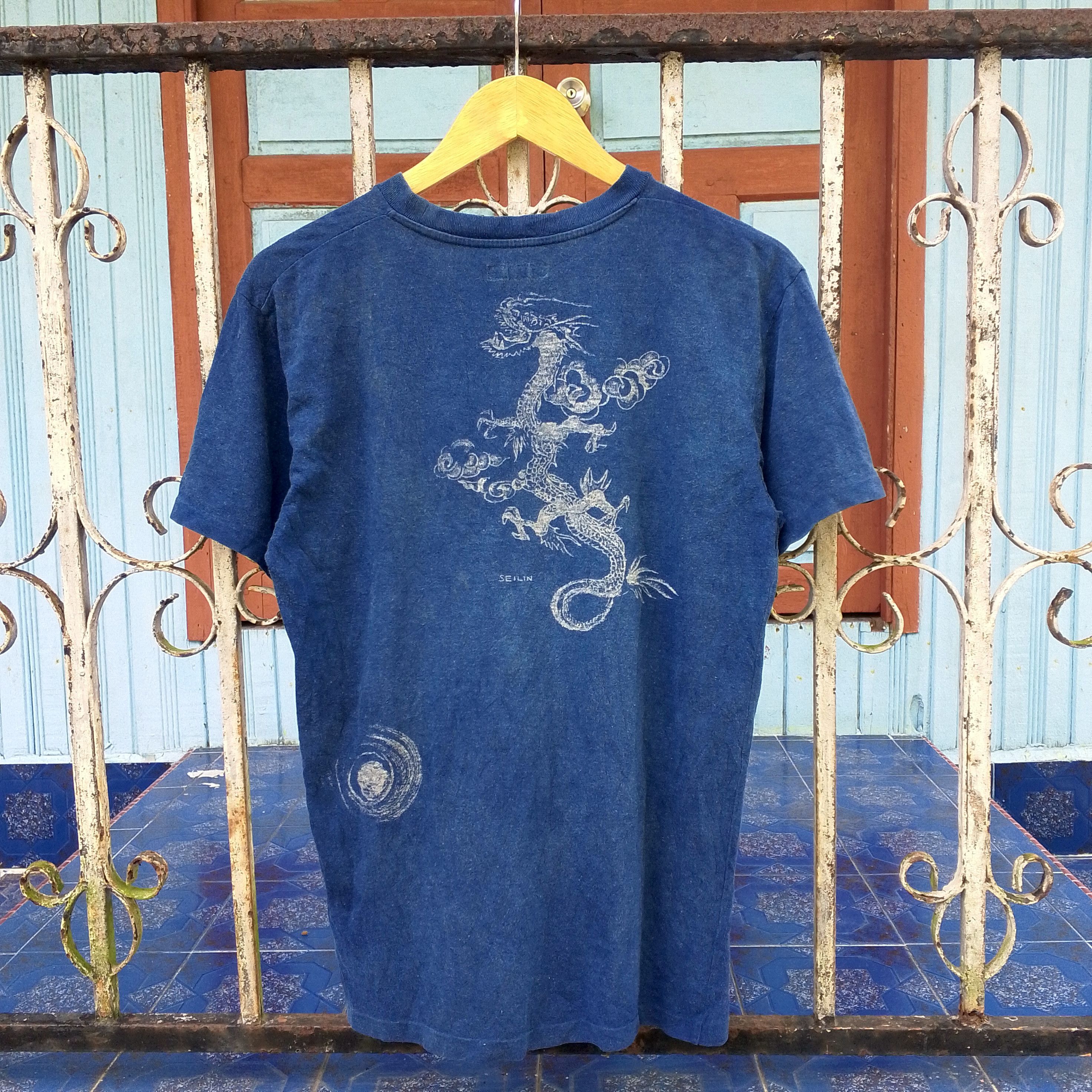 Beauty Beast Blue Blue Japan Dragon Tee Size M Size US M / EU 48-50 / 2 - 1 Thumbnail