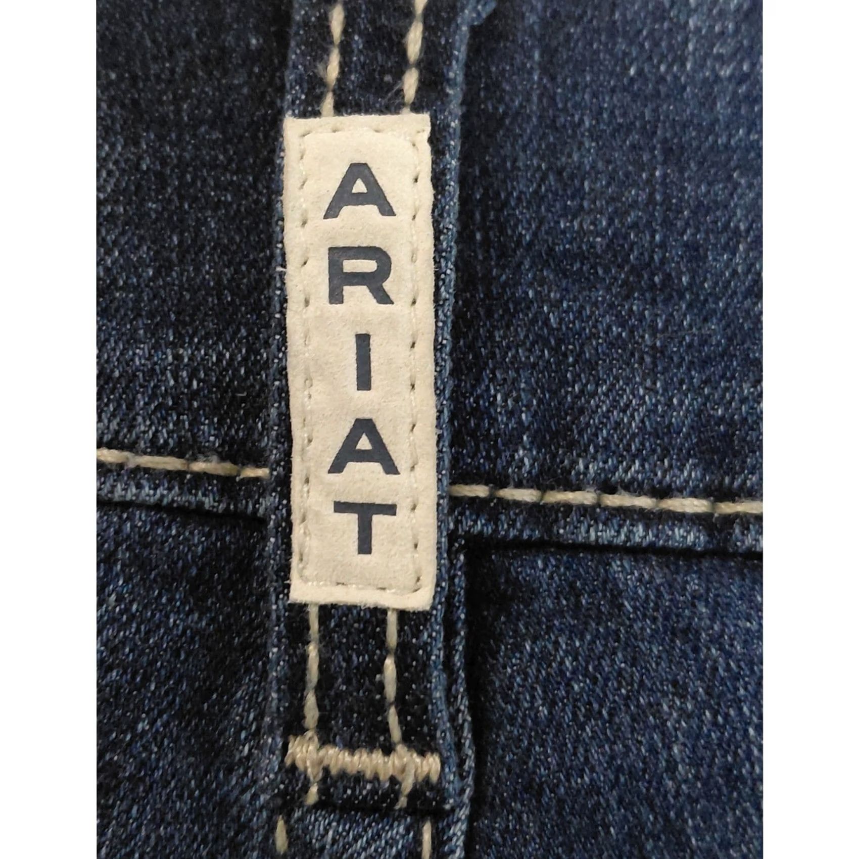 Ariat ARIAT REAL Denim Jeans Blue Solid Classic Men Size 34 Size US 34 / EU 50 - 3 Thumbnail