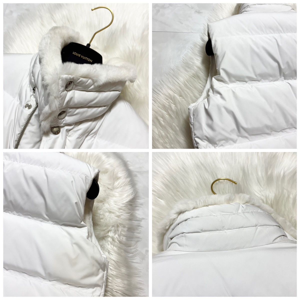 Runway Louis Vuitton Rabbit Fur Reversible Down Vest