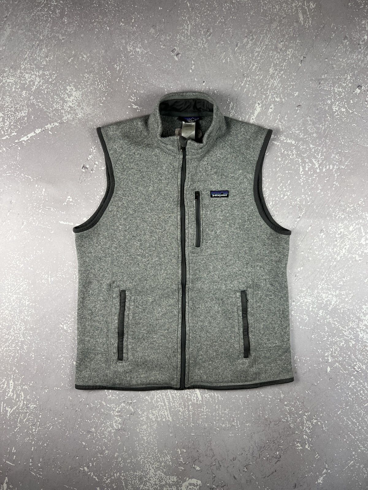 Patagonia Better Sweater Full Zip Fleece Vest Mens L Gray