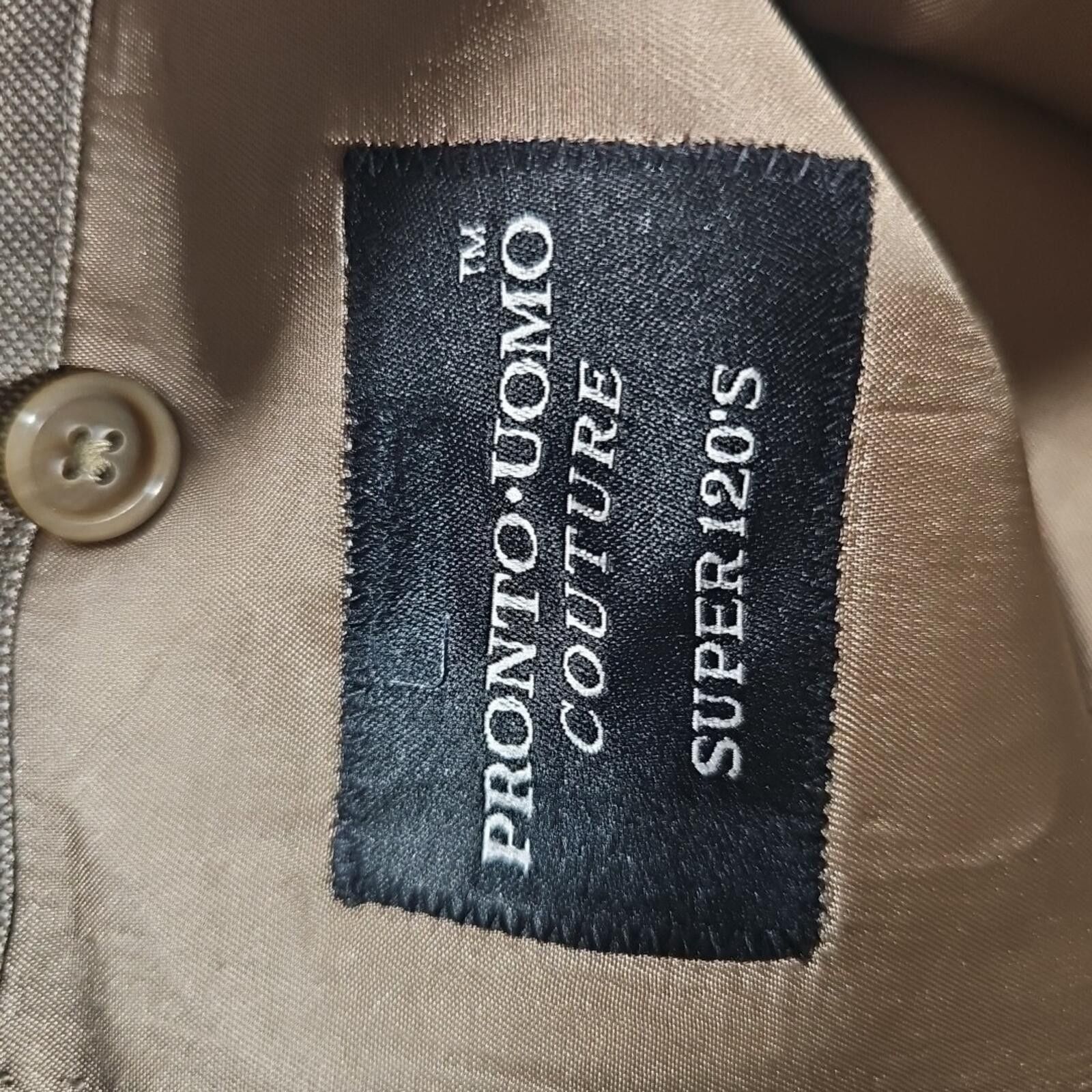 Pronto Uomo Pronto Uomo Couture Super120's 2 Button Blazer 100% Wool 44s Size 44S - 8 Thumbnail