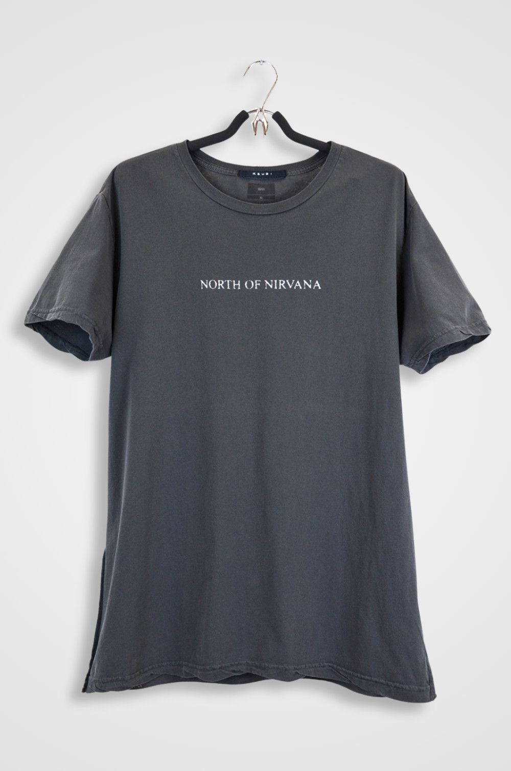 Ksubi Ksubi North of Nirvana Washed Gray Graphic Tee - XL Size US XL / EU 56 / 4 - 1 Thumbnail