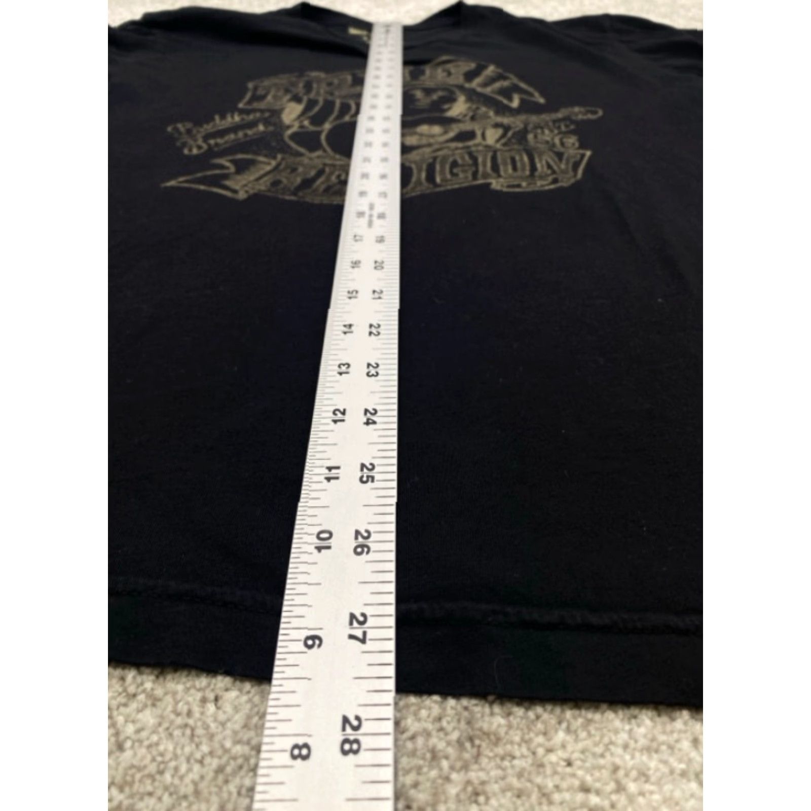 True Religion True Religion T-Shirt Mens Medium Short Sleeve Black Buddha Guitar World Tour Shirt Mens M Black Graphic Print 90s/Concert Womens Mens Girls Size US M / EU 48-50 / 2 - 4 Thumbnail