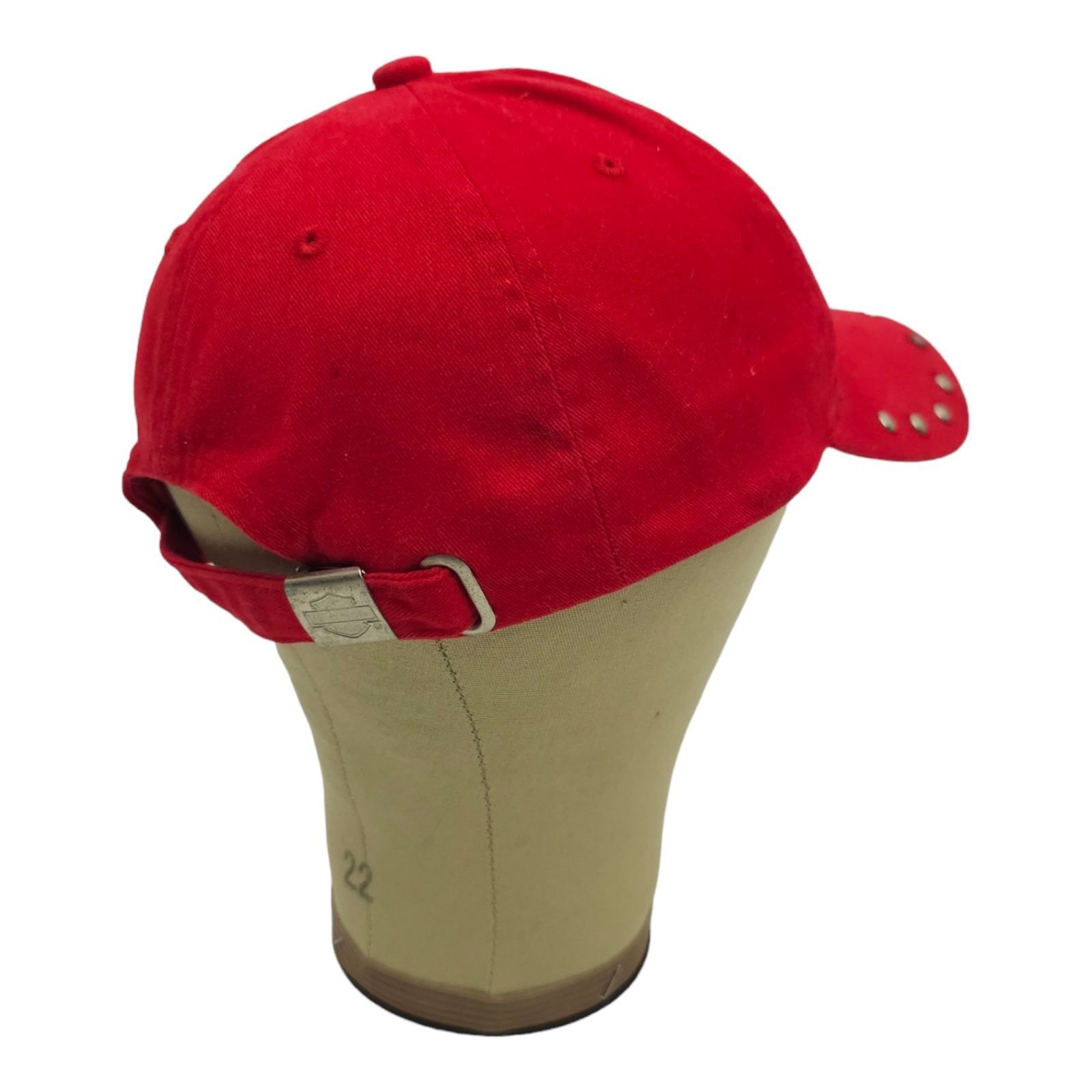 Harley Davidson Harley Davidson Embroidered Red Adjustable Tuck Strap Cap Size ONE SIZE - 14 Thumbnail