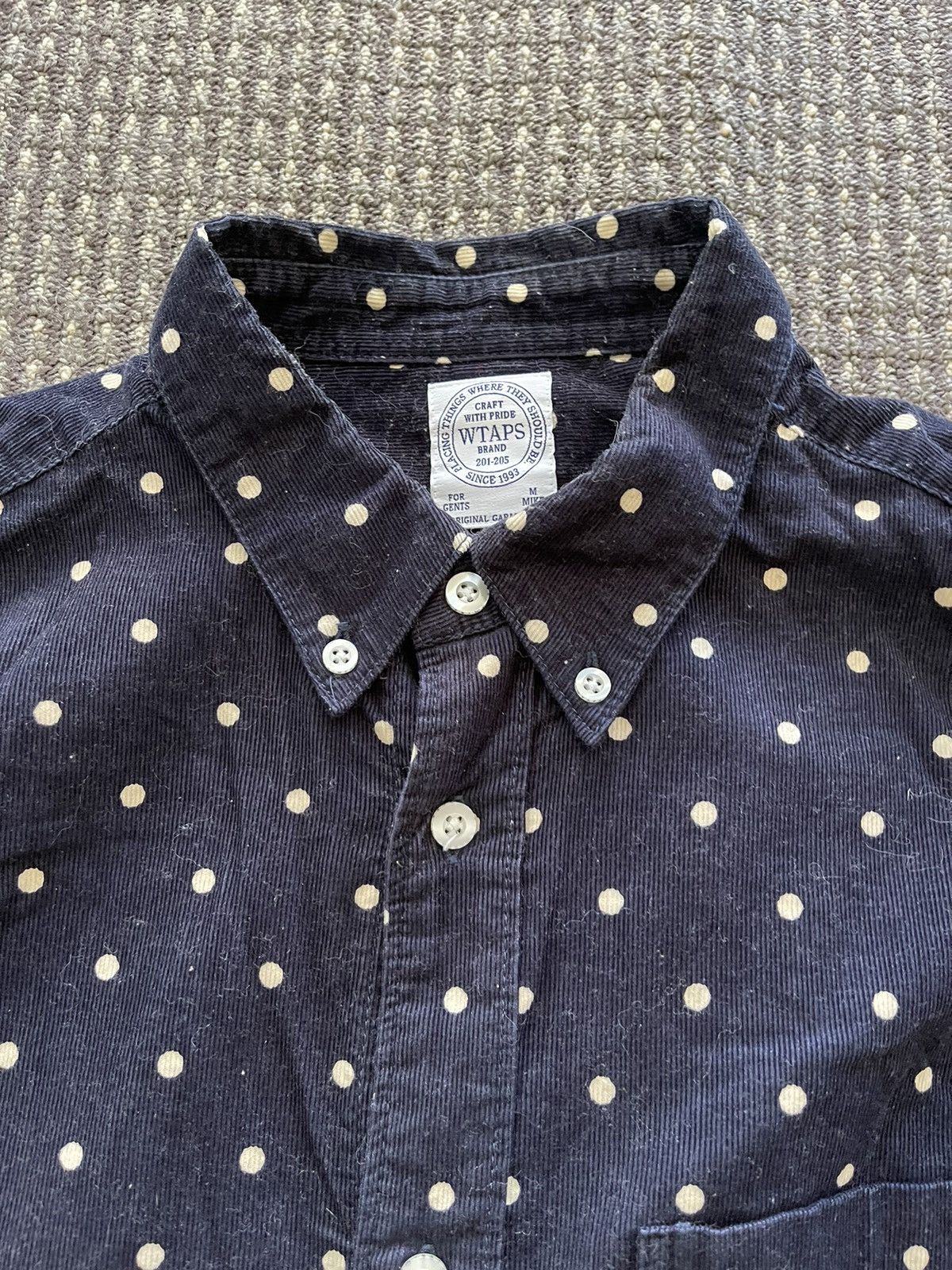 Wtaps Wtaps 14AW Corduroy Dot Shirt Size US M / EU 48-50 / 2 - 3 Thumbnail