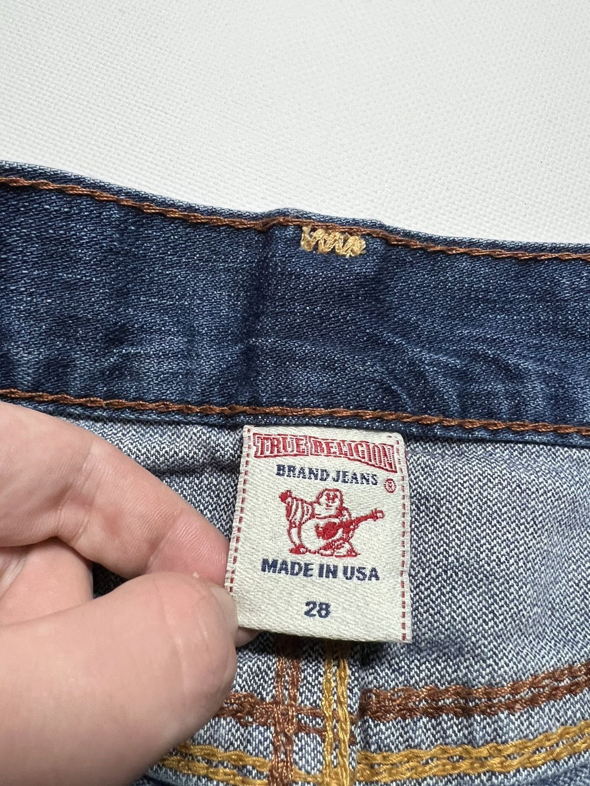 True Religion Vintage Y2k True Religion 💙 Custom Denim Shorts USA 00’s Size US 28 / EU 44 - 12 Thumbnail