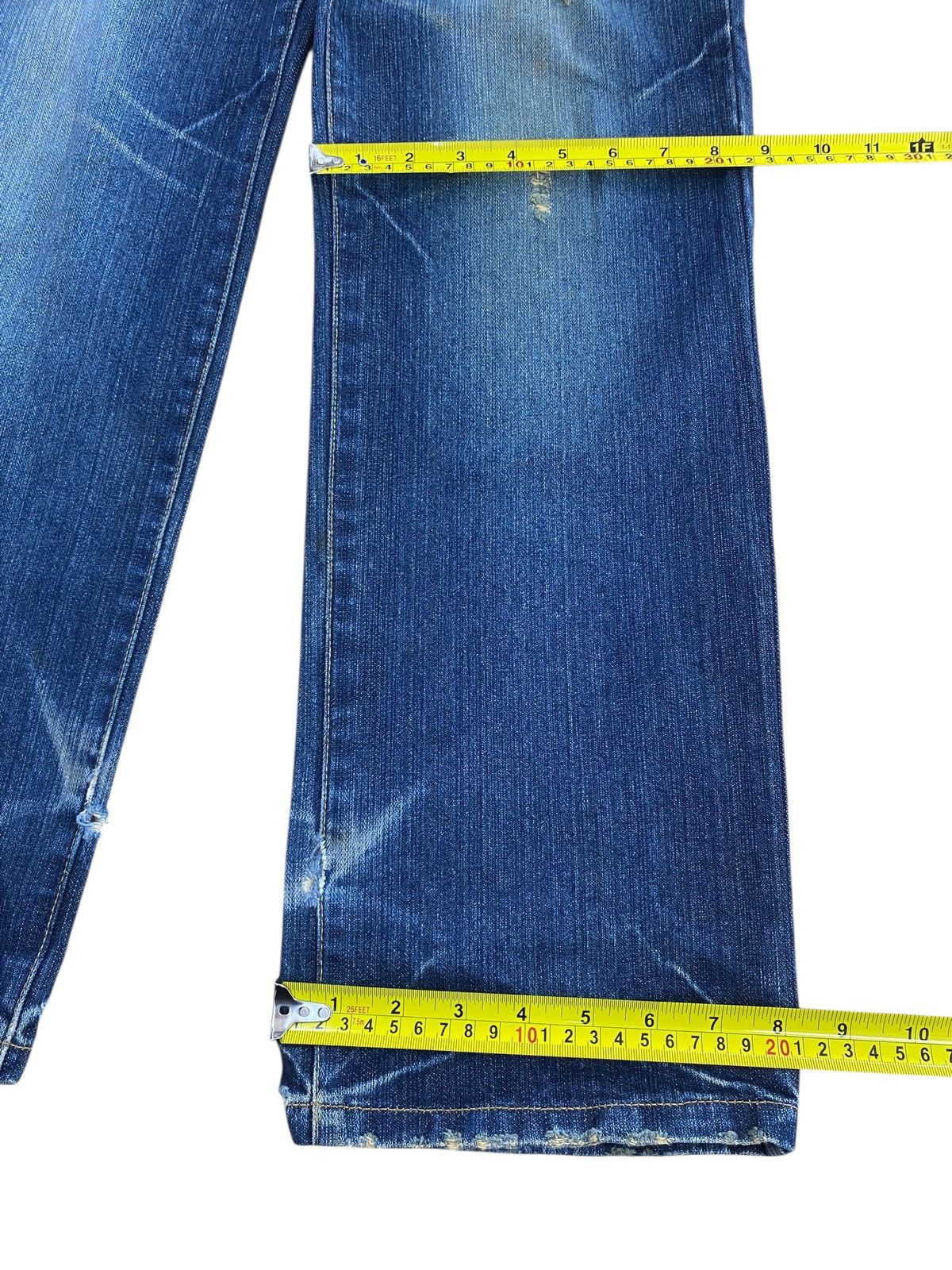 Japanese Brand Japanese Brand Whiskers Faded Style Ripped Jeans Size US 32 / EU 48 - 8 Thumbnail