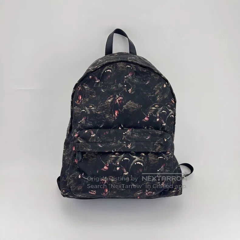 Givenchy Givenchy Printed Canvas Gorilla Graffiti Backpack Size ONE SIZE - 1 Thumbnail