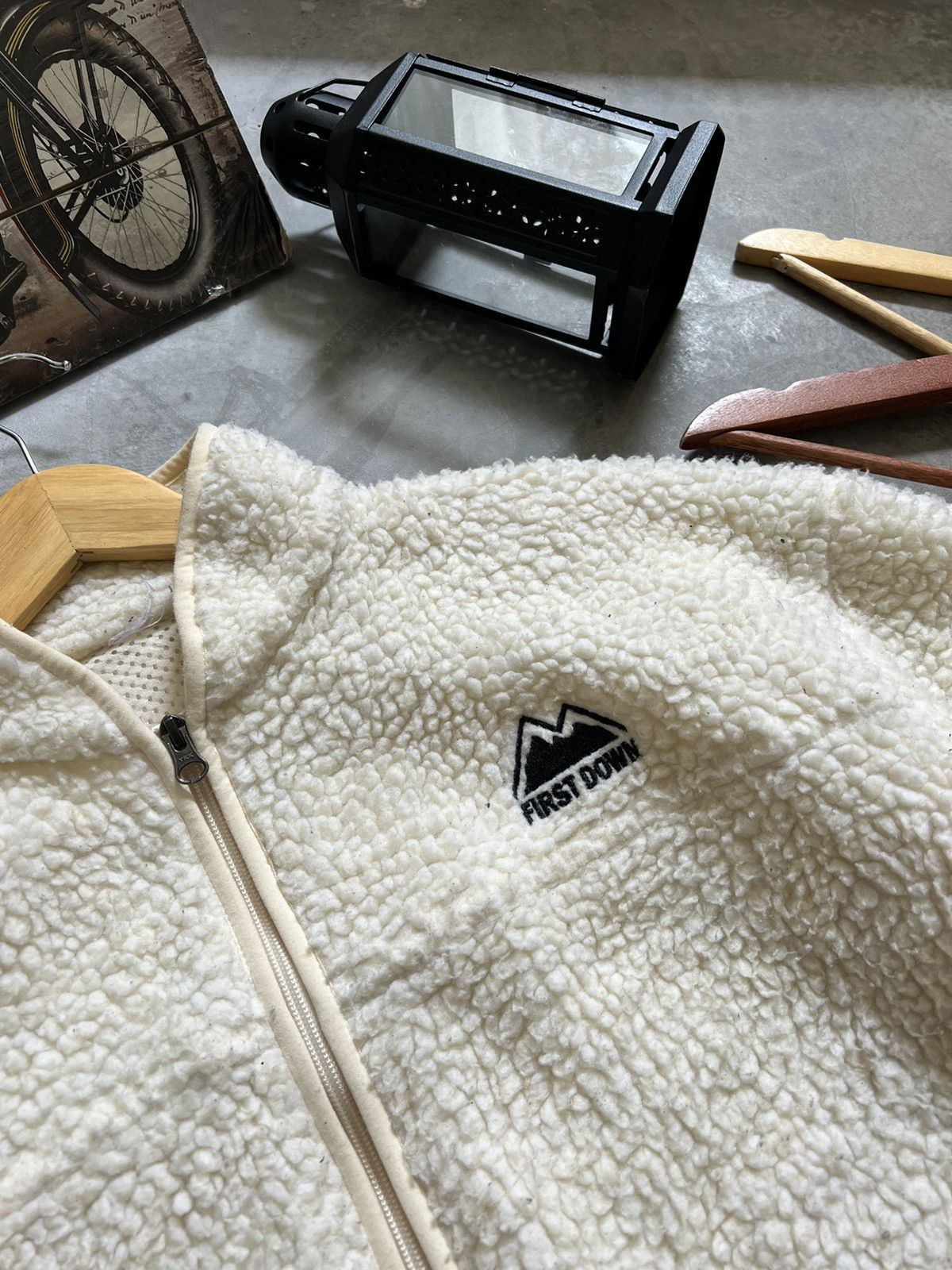 Japanese Brand × Vintage Steals🖤 First Down Deep Pile Quilted Sherpa Long Jacket Size US XXL / EU 58 / 5 - 14 Thumbnail