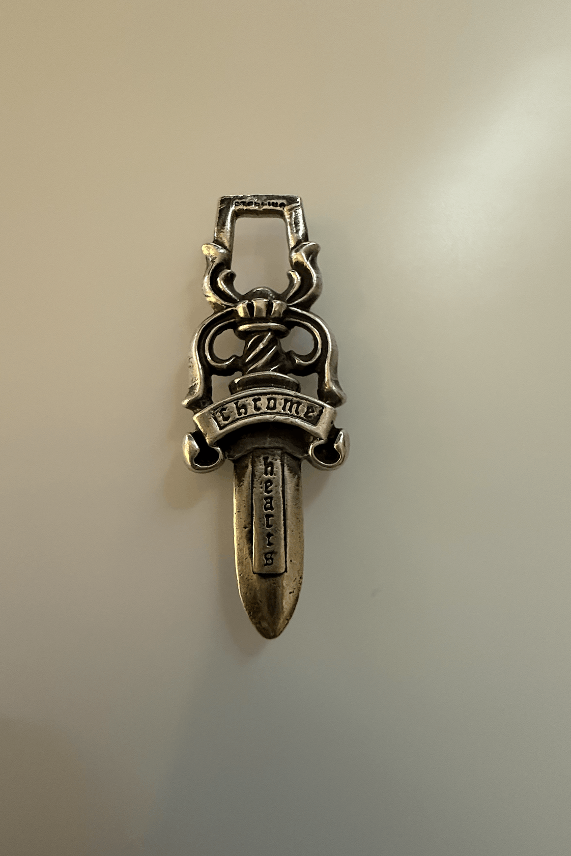 Chrome Hearts Chrome Hearts #10 Large Dagger Zipper Pendant Silver