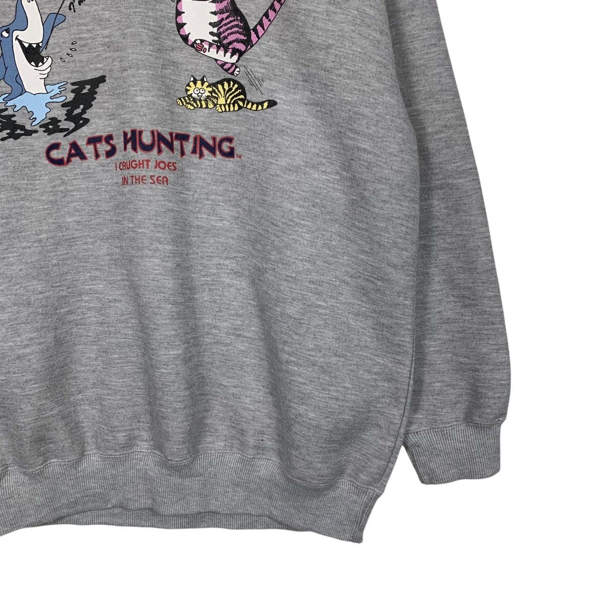Cartoon Network CATS HUNTING Hawaii Graphics Printed Sweatshirts #1677-C75 Size US L / EU 52-54 / 3 - 4 Thumbnail