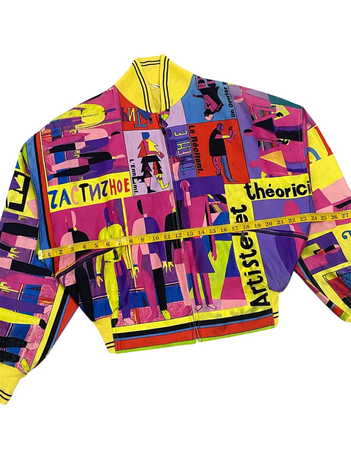 Versace 1992 Gianni Versace “Malevich” Inspired Unisex Bomber Jacket Size XL / US 12-14 / IT 48-50 - 10 Thumbnail
