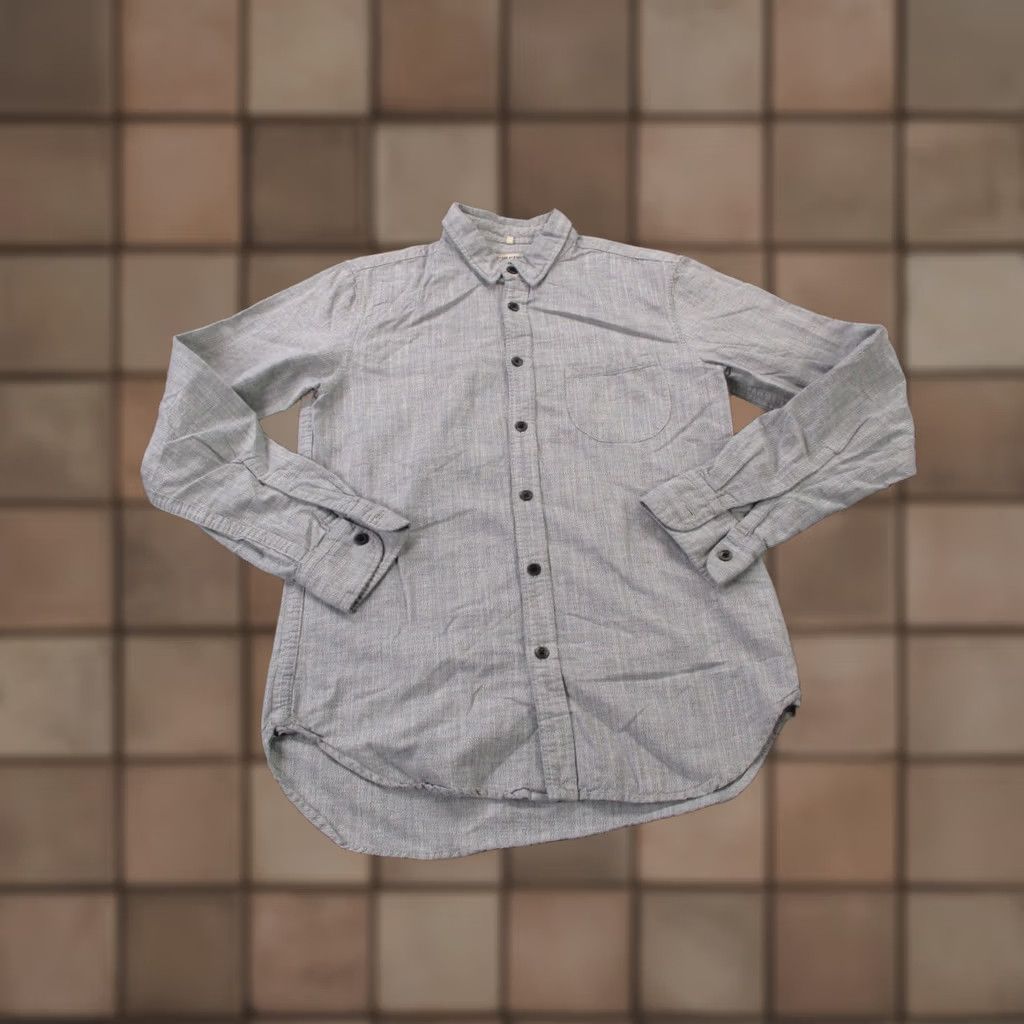 Levi's Levis Shirt Womens 0 Gray Denim Made & Crafted Western Casual Shirt Womens 0 Gray Denim Made & Crafted Western Casual Size XS / US 0-2 / IT 36-38 - 1 Thumbnail