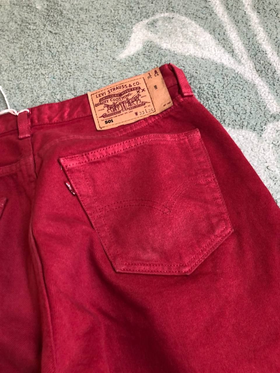 Levi's Levi's 501 Jeans Light Wash Made in USA Vintage Straight Size US 33 - 7 Thumbnail