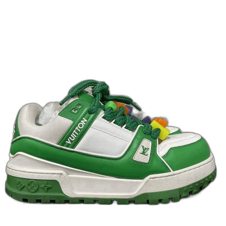 Louis Vuitton Louis Vuitton Green Sneakers Size 8-yf Size US 8 / EU 41 - 1 Thumbnail