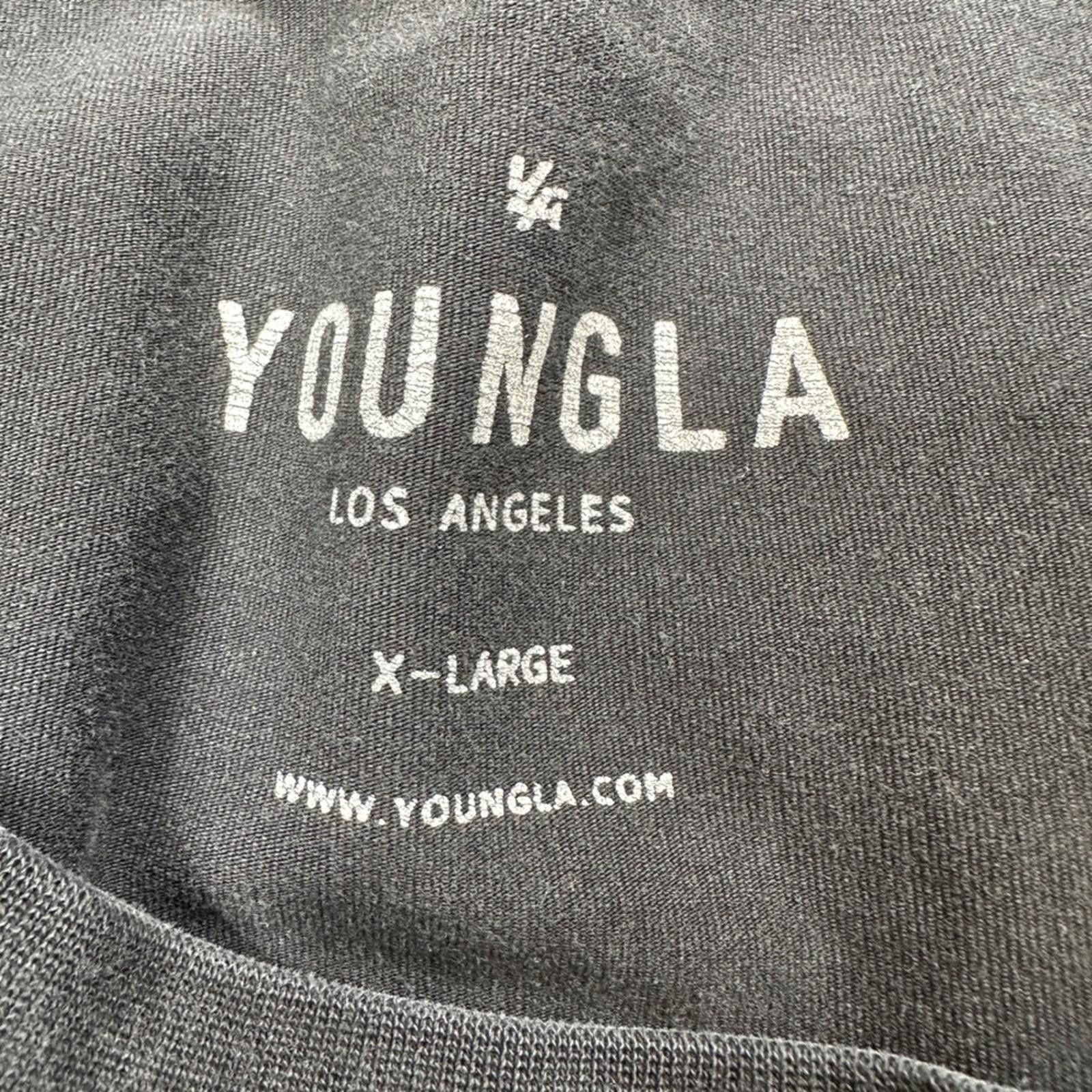 YoungLA YOUNGLA Shirt Black XL 2021 Mens Astronaut Moon Field Floral Size US XL / EU 56 / 4 - 4 Thumbnail