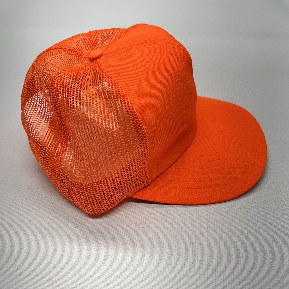 Vintage VTG Duck Bay Hat Cap Orange Trucker Hunting Outdoor Blaze Size ONE SIZE - 6 Thumbnail