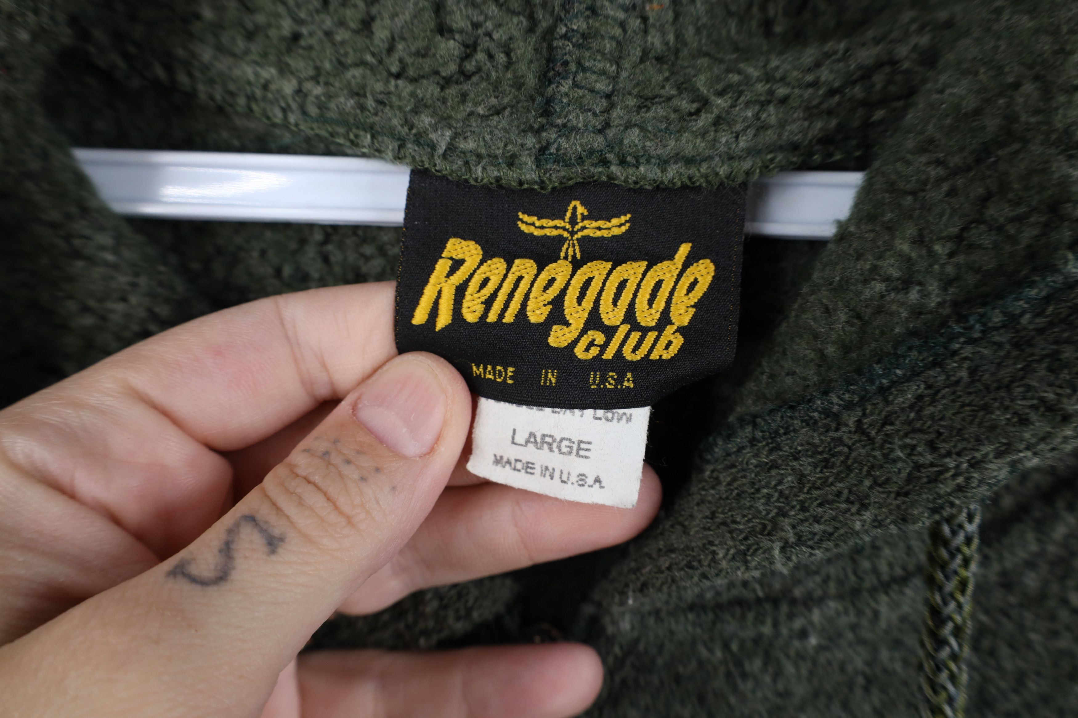 Vintage Vintage 90s State Park Terry Cloth Full Zip Hoodie Green USA Size US L / EU 52-54 / 3 - 8 Thumbnail