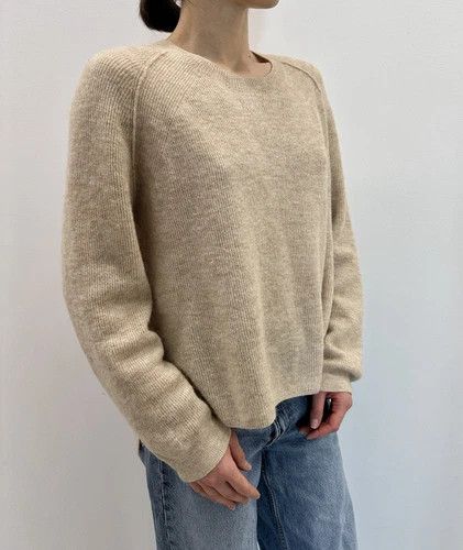 Acne Studios Acne Studios Womens Fn Wn Knit Alpaca Wool Jumper Beige Size S / US 4 / IT 40 - 2 Thumbnail