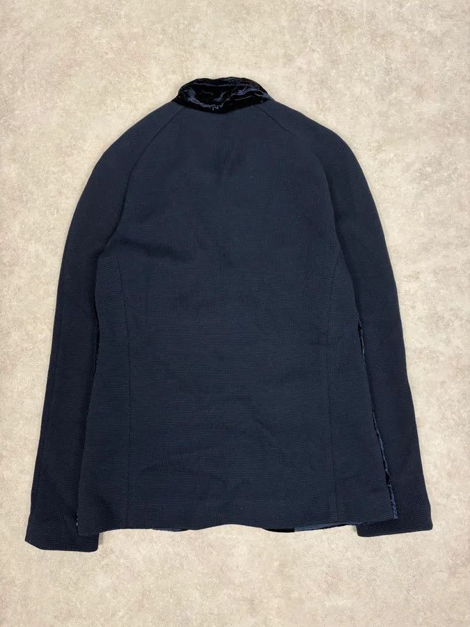 Emporio Armani AW2018 Emporio Armani Black Floral Velvet & Navy Jacket Size US S / EU 44-46 / 1 - 6 Thumbnail