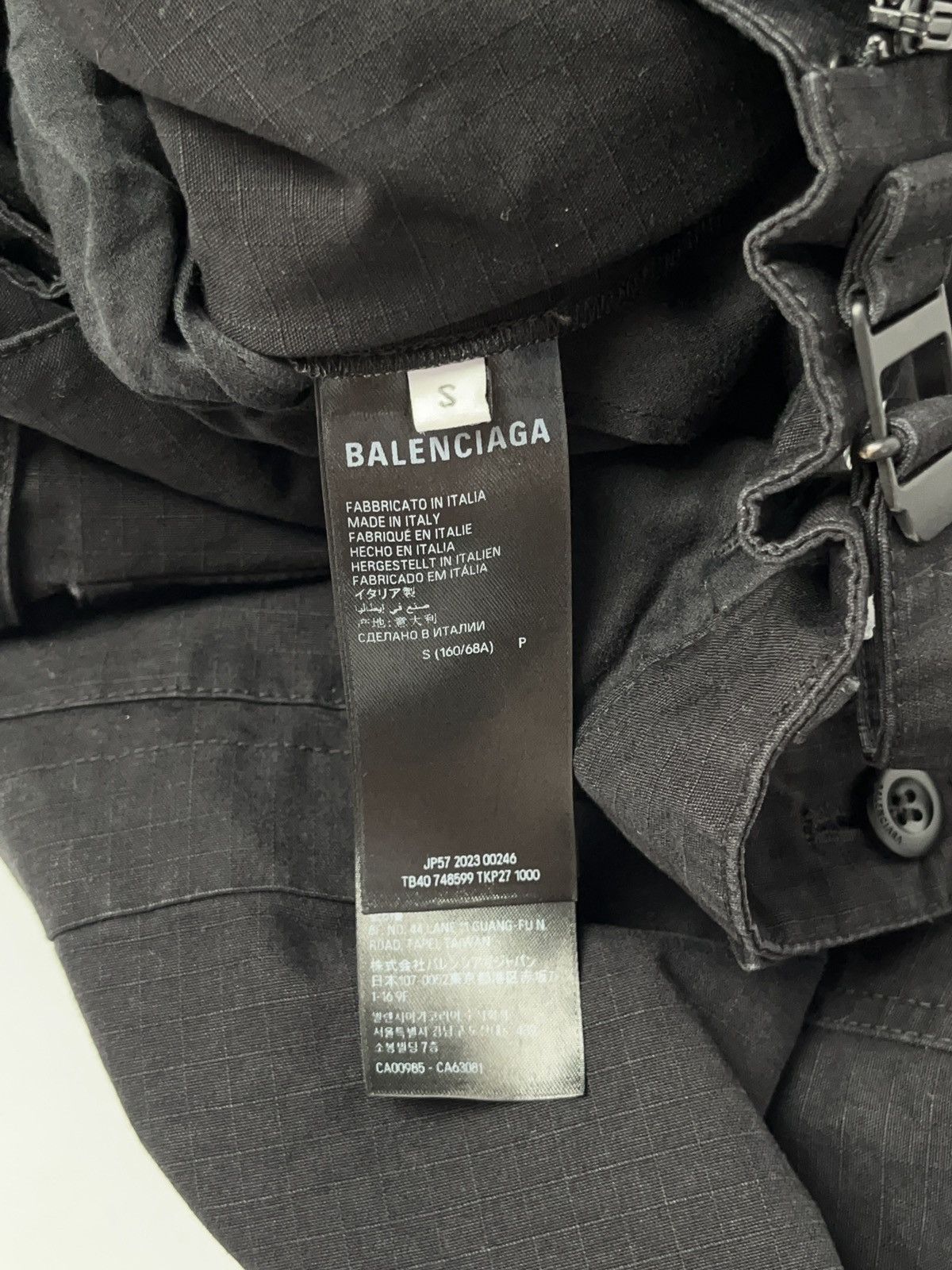 Balenciaga Balenciaga mud show cargo ripstop double layer apron skirt Size US 31 - 9 Thumbnail