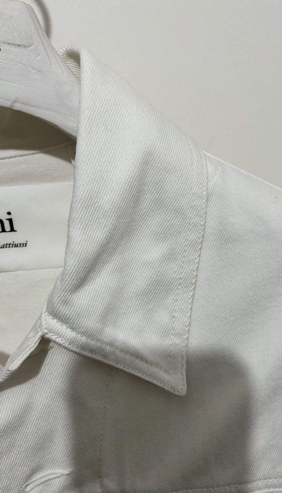 AMI Ami Paris Workwear Denim Jacket White Size Medium Size US M / EU 48-50 / 2 - 6 Thumbnail