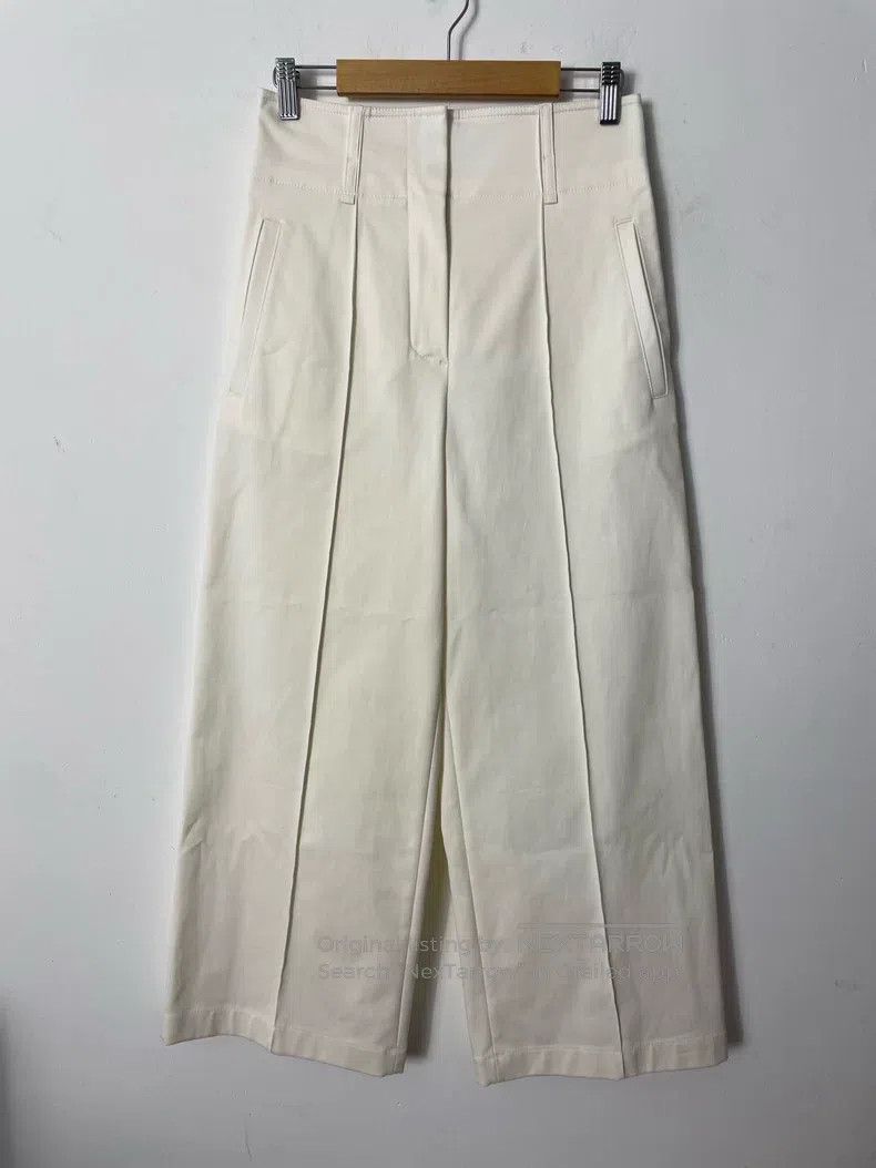Hermes Hermes White Nine-Quarter Pants Size 42" / US 20 - 1 Thumbnail