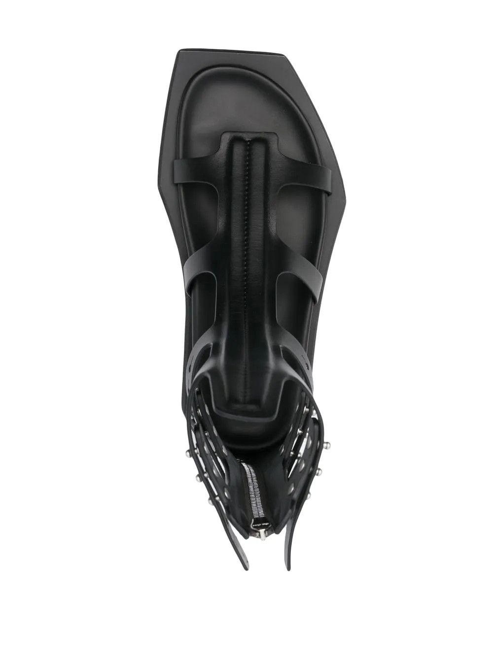 Rick Owens o1y0126 Leather Gladiator Sandals in Black Size US 7 / IT 37 - 4 Thumbnail