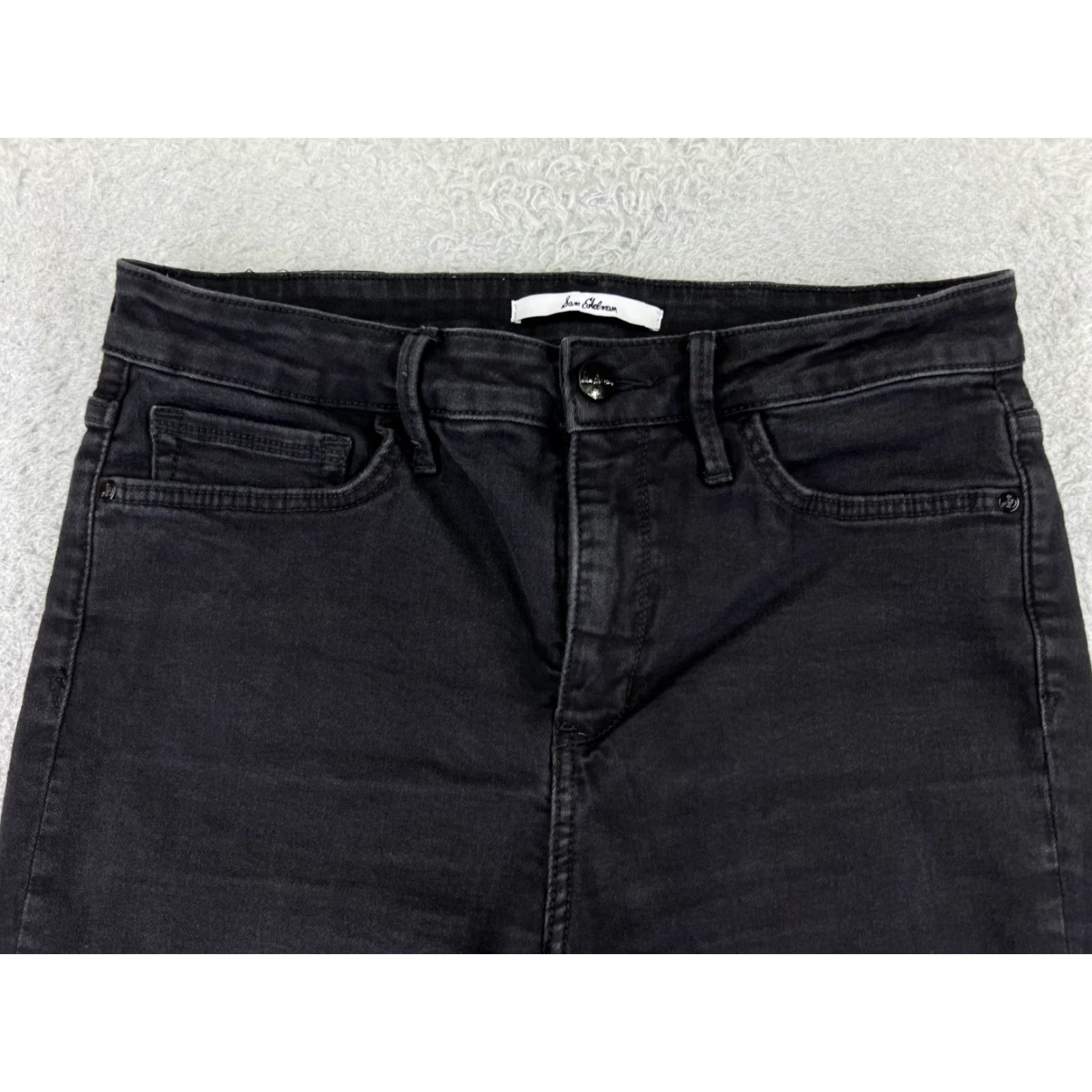 Nine West Nine West Jeans Womens 30 Black High Rise Skinny 28x25 Denim Stretch 5-Pocket Designer Vintage No Size 30" / US 8 / IT 44 - 4 Thumbnail