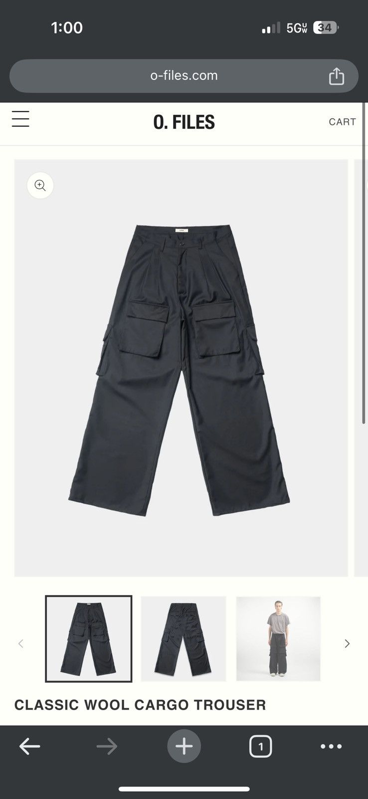Ojardorf OFILES Classic Wool Trouser Size US 32 / EU 48 - 1 Thumbnail