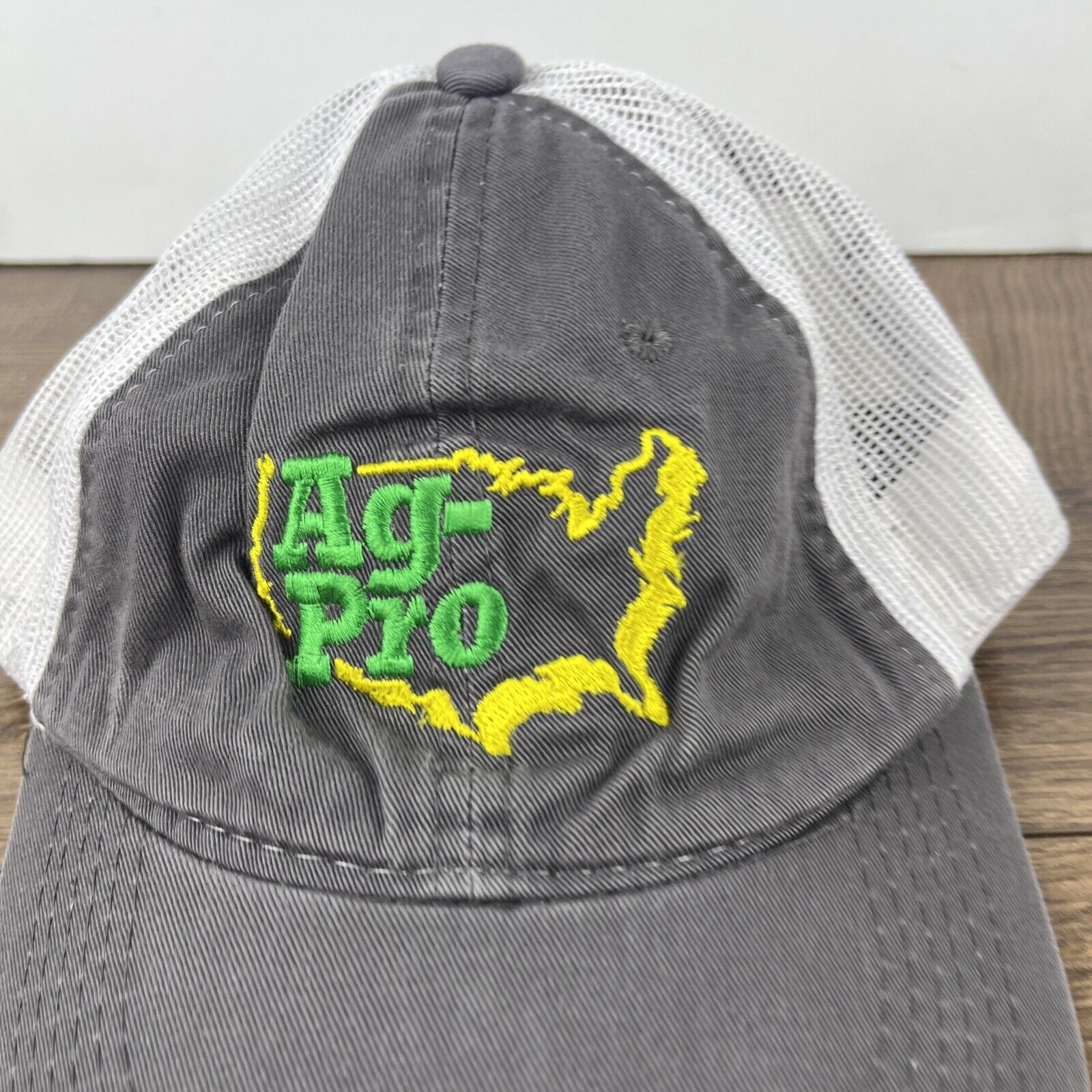 Other AG-Pro Hat Ag Pro Gray Hat Adjustable Adult Size Hat Gray Ca Size ONE SIZE - 6 Thumbnail