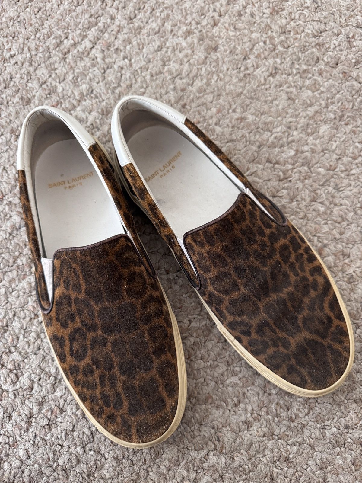 Saint Laurent Paris Saint Laurent Leopard Print Ladies Slip-On Shoes. Size US 8 / IT 38 - 4 Thumbnail
