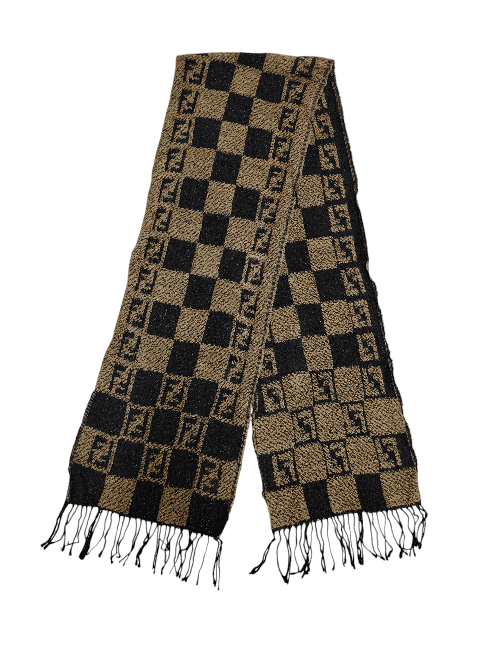 Fendi Fendi Cravatte Italy Scarf Monogram Muffler Size ONE SIZE - 2 Thumbnail
