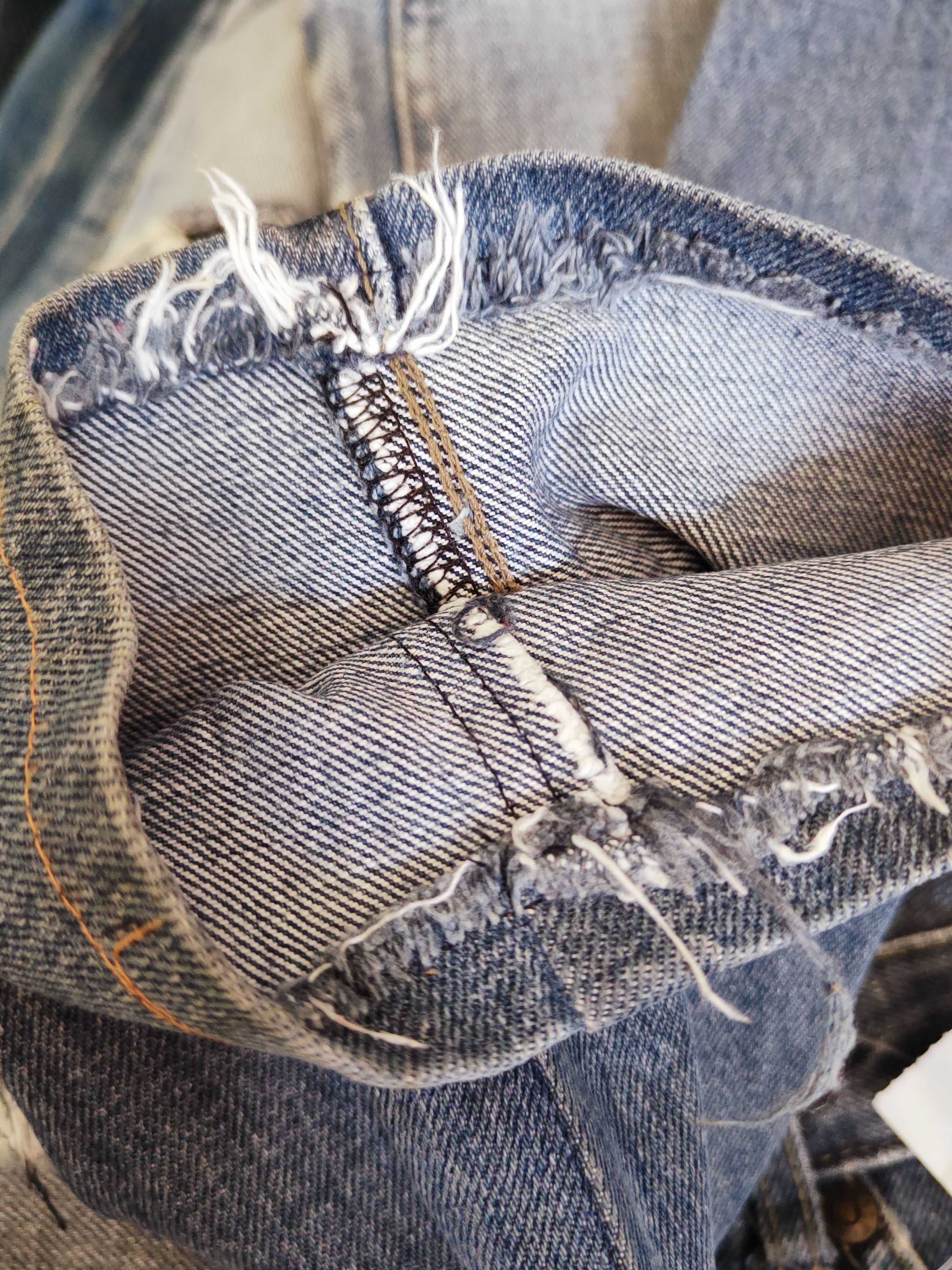 Indigo INDIGO ARTISAN Half Blue Distressed Ripped Jeans #W653 Size US 28 / EU 44 - 13 Thumbnail