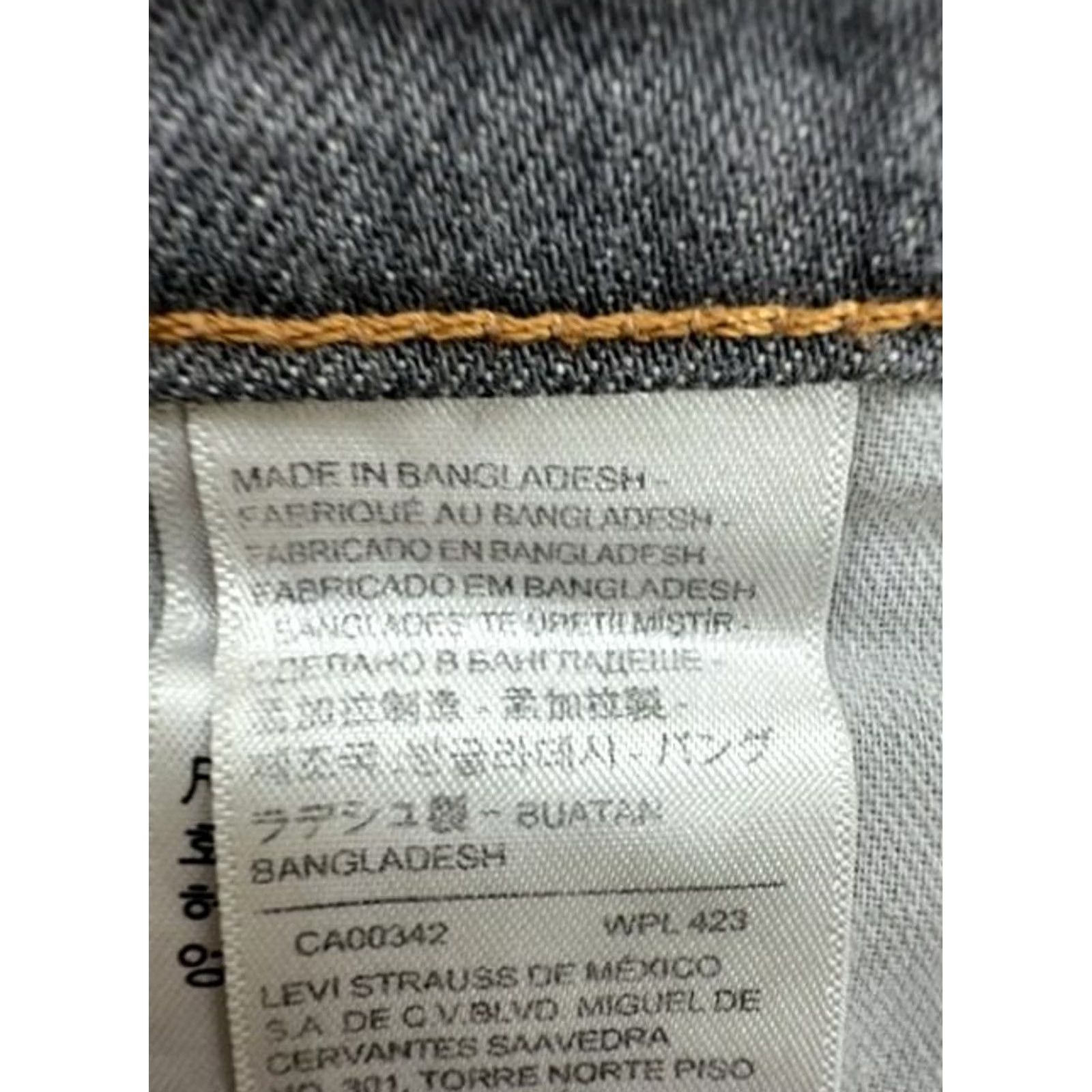 Levi's Levi's Men’s Super Baggy Gray Denim Jeans 34x30 Jeans Mens 34 Gray Size US 34 / EU 50 - 4 Thumbnail