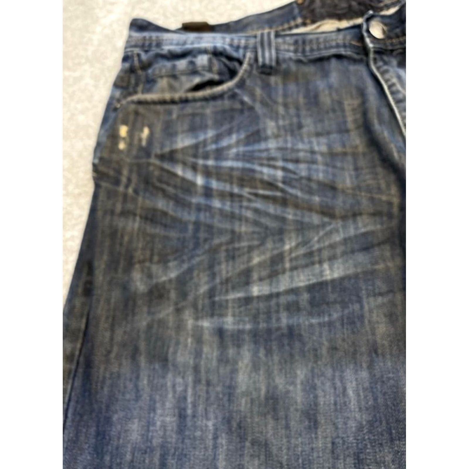 Our Legacy Legacy Jeans Mens 38x32 Blue Denim Straight Leg Relaxed Distressed Category: Jeans, Brand: Legacy Size US 38 / EU 54 - 4 Thumbnail