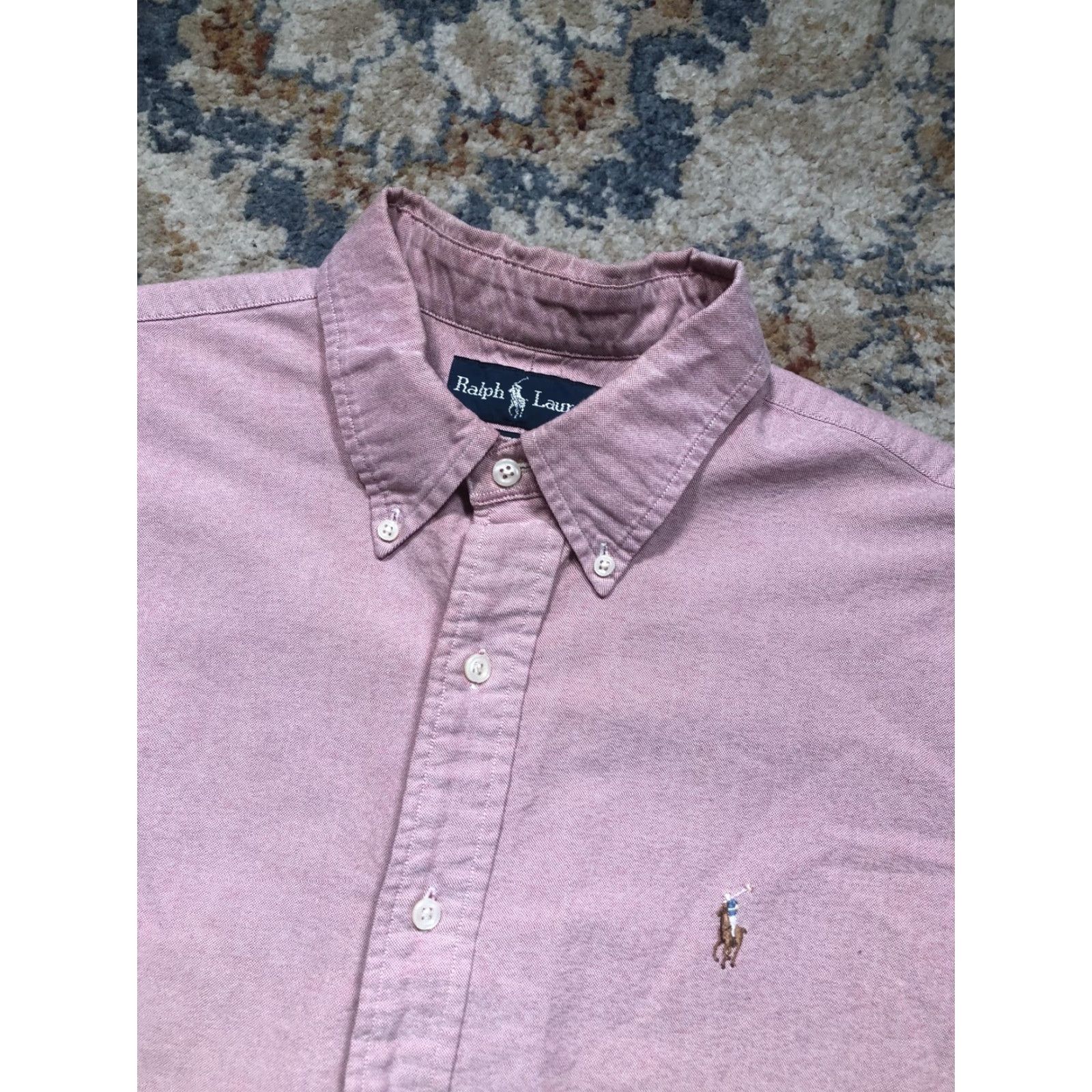 Ralph Lauren Ralph Lauren Shirt Mens XL Pink Custom Fit Button Down Oxford Long Sleeve Size US XL / EU 56 / 4 - 6 Thumbnail