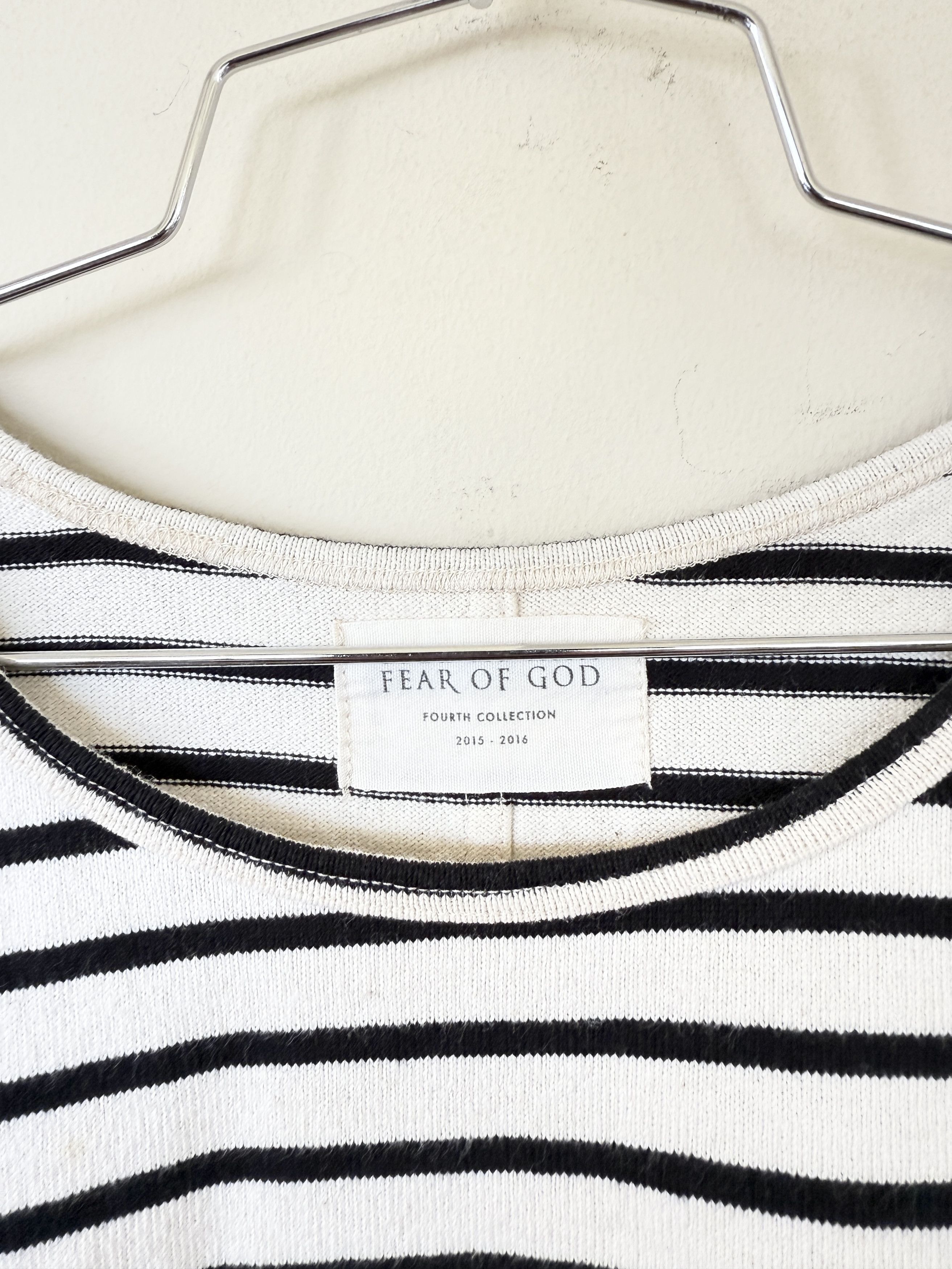 Fear of God Fear of God Striped Boxy Tee 4th Collection Size US XL / EU 56 / 4 - 6 Thumbnail
