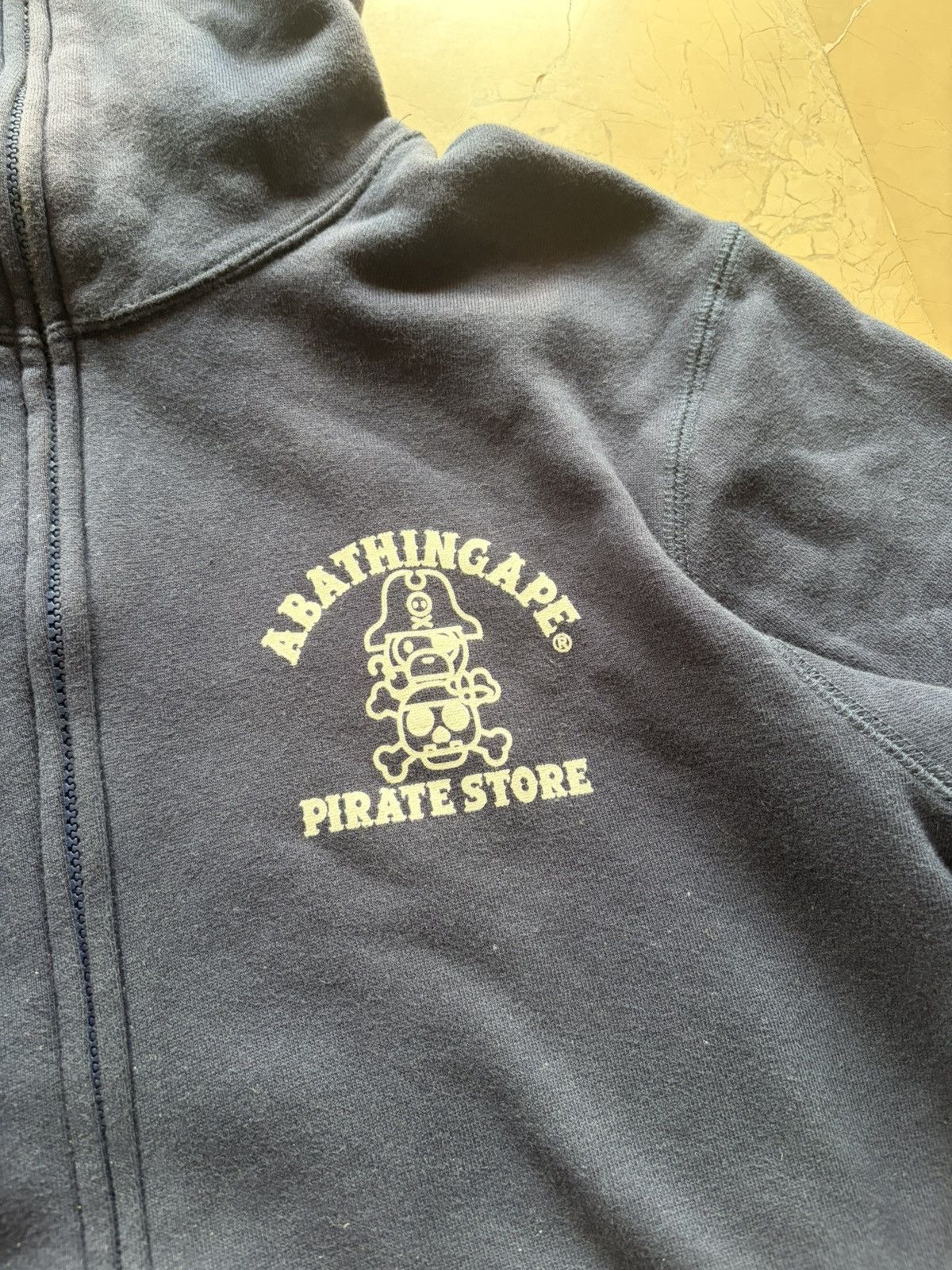 Bape Bape pirate store full zip hoodie vintage Size US M / EU 48-50 / 2 - 2 Thumbnail