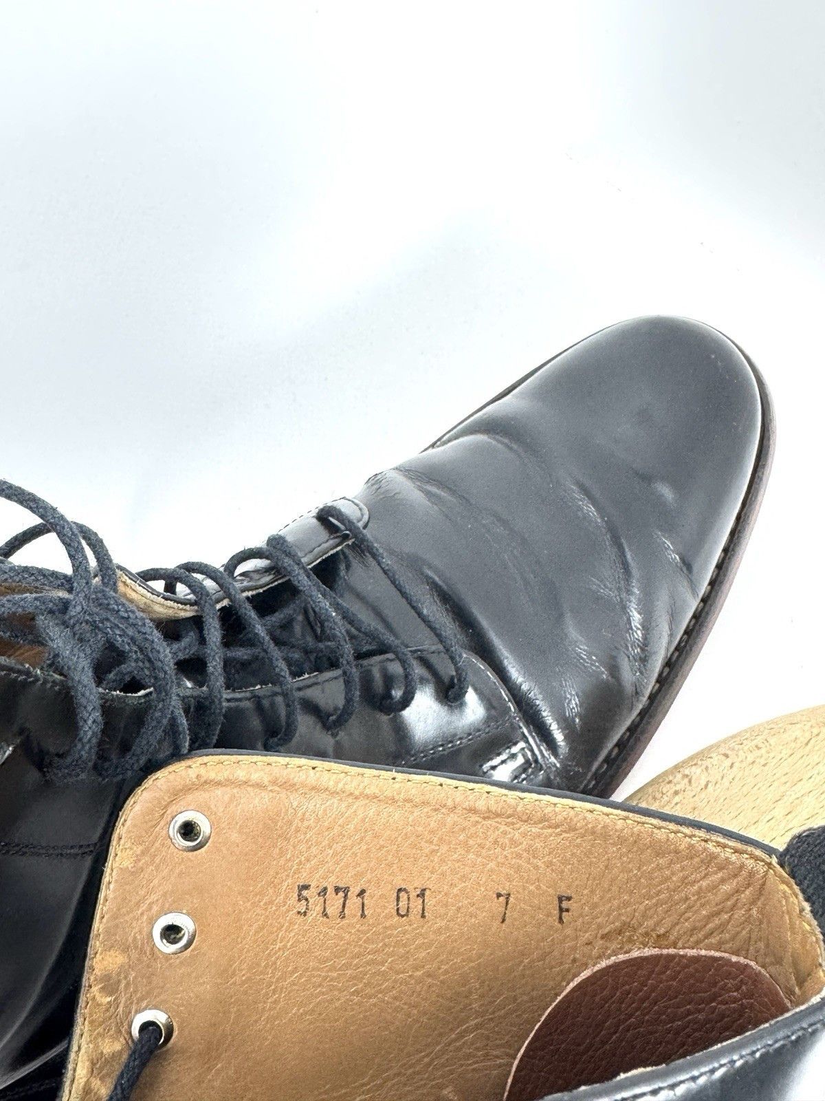 Grenson Grenson Black Leather Lace Up Boots UK 7 F Dress Ankle Boots Size US 8 / EU 41 - 9 Thumbnail