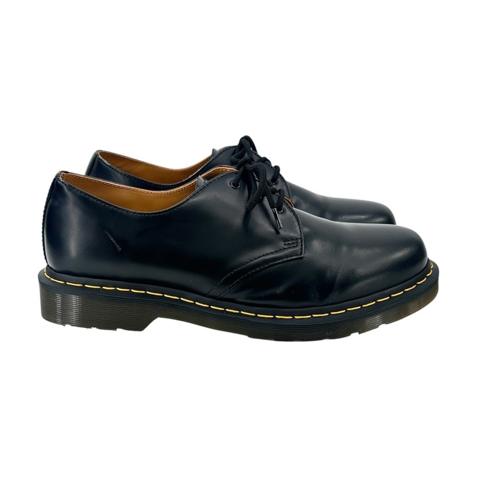 Dr. Martens 1461 Black Smooth Leather Classic Derby Oxford Shoes Size US 11 / EU 44 - 2 Thumbnail