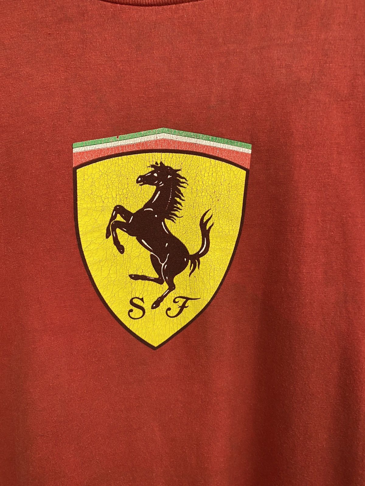 Ferrari 🇮🇹 Vintage 1996 Ferrari Racing F1 Graphic Big logo T-Shirt Size US XL / EU 56 / 4 - 4 Thumbnail