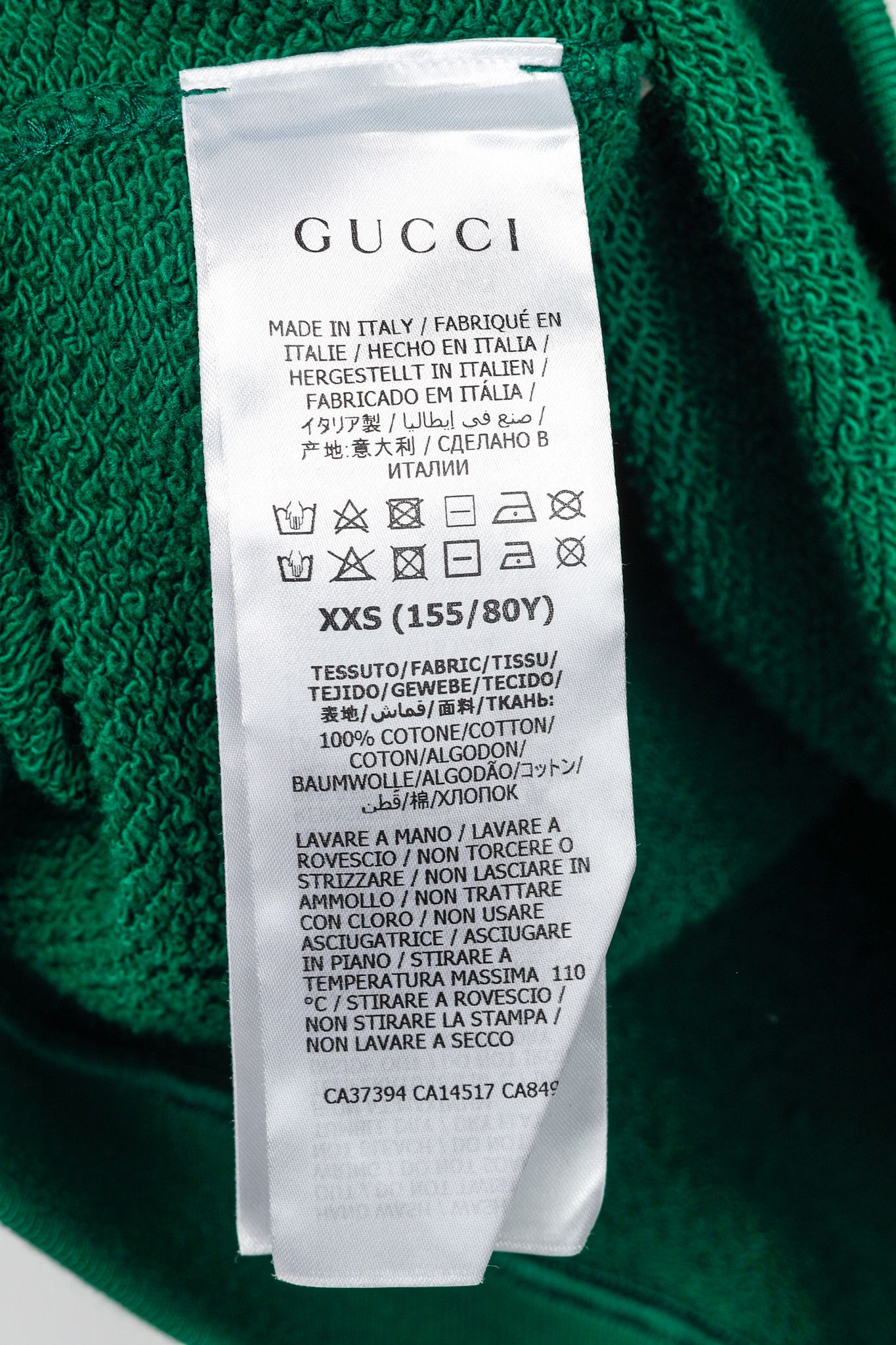 Gucci Gucci Forest Cotton Interlocking G Logo Sweatshirt Size XXS / US 00 / IT 34 - 8 Thumbnail