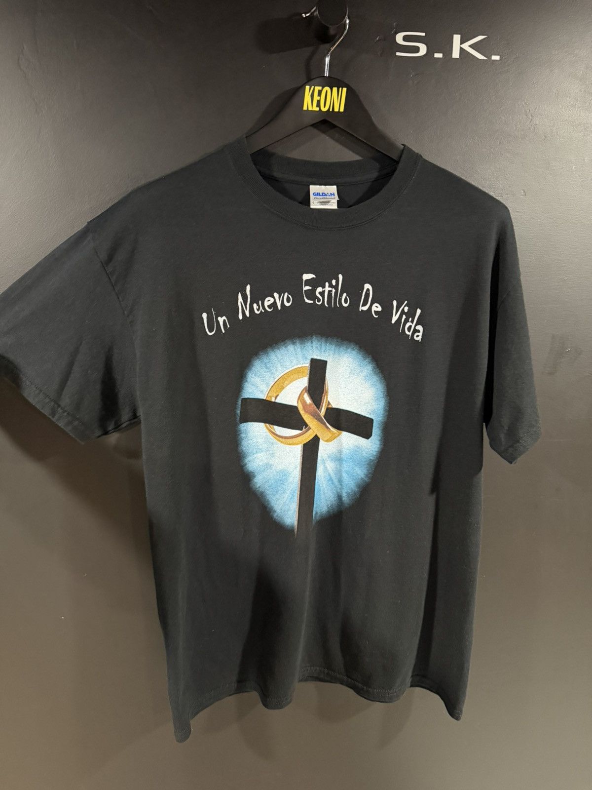 Vintage 2000s Vintage Cross Jesus God Grunge Marriage Religion Tee L Size US L / EU 52-54 / 3 - 3 Thumbnail