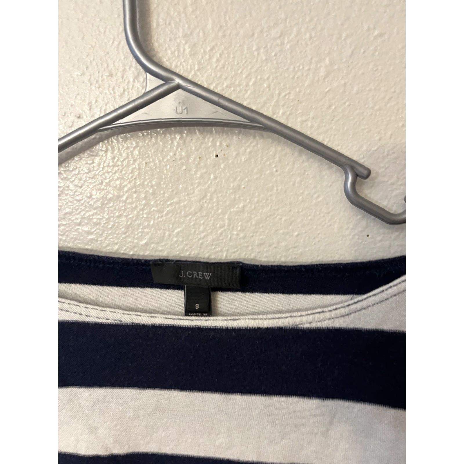 J.Crew J. Crew Women's Long Sleeve Striped Blouse Size S White & Blue Colorful Size S / US 4 / IT 40 - 2 Thumbnail