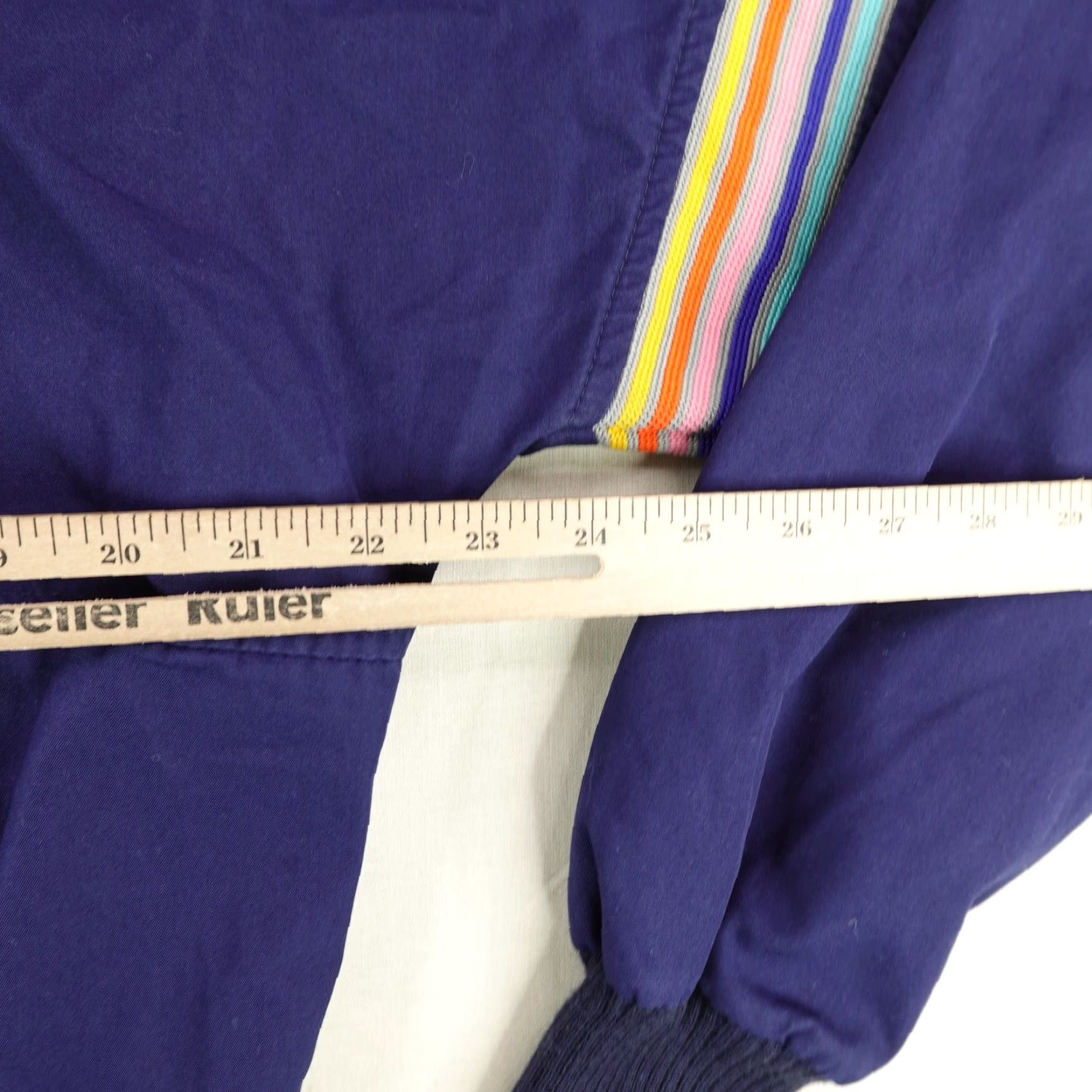 Obermeyer VINTAGE Obermeyer Jacket Womens 14 Blue Anorak 3/4 Zip Pullover Windbreaker 80s Size XL / US 12-14 / IT 48-50 - 6 Thumbnail